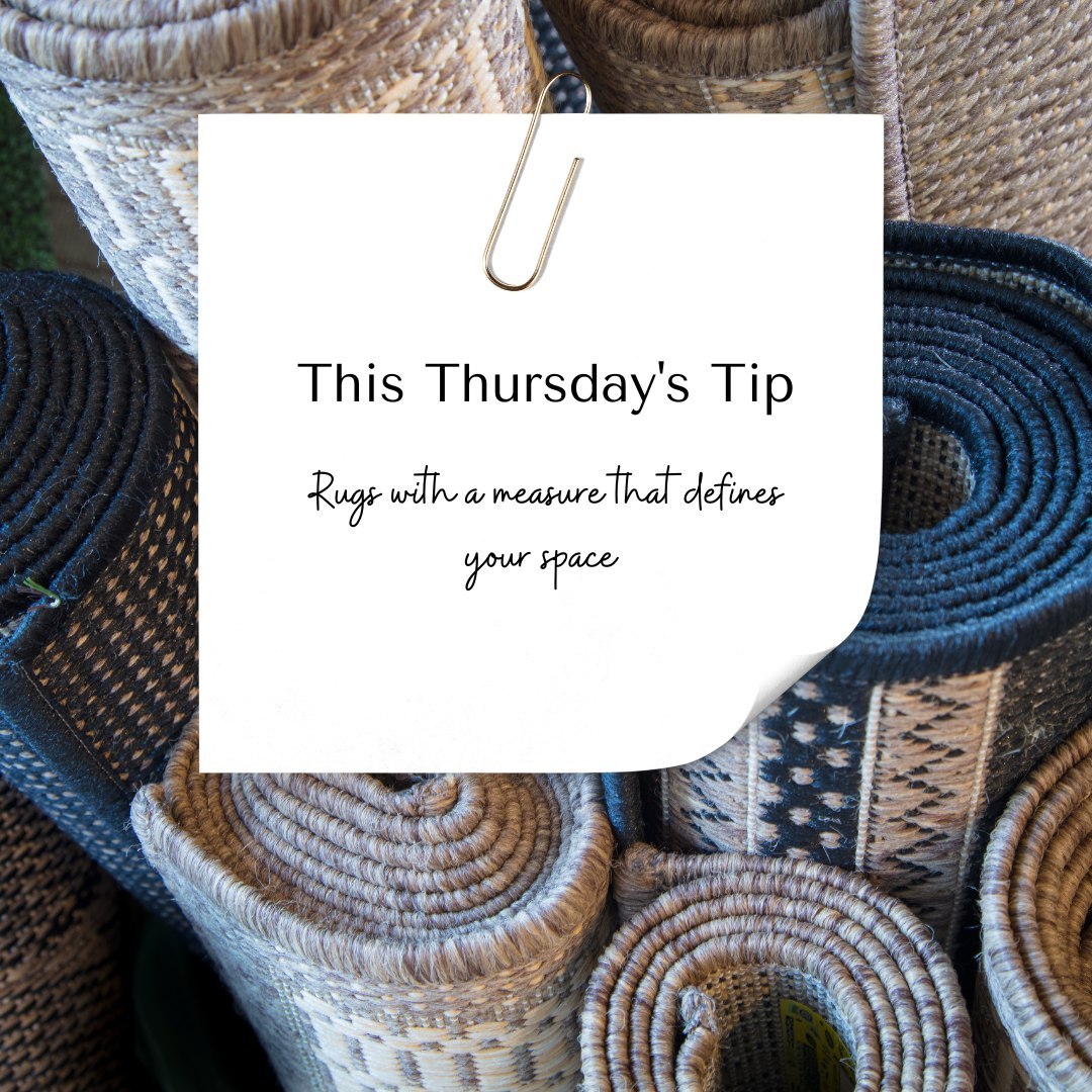 A well-chosen rug can do more than just add warmth and texture to a space; it can define an area and create a sense of balance and harmony within your interior design.
We've talked about this before but I did not want you to miss it in the Thursday Tip series.
The size of a rug can have a significant impact on the overall look and feel of a space. A rug that is too small can make a room feel disjointed and unbalanced, while a rug that is too large can overwhelm the space and detract from other design elements.
Choosing the right size rug is important for defining a space and creating a cohesive and comfortable interior design. A well-proportioned rug can help to anchor the room and tie together different design elements, such as furniture, artwork, and accessories.
For example, in a living room, a rug that is large enough to fit under the front legs of the sofa and chairs can help to define the seating area and create a sense of intimacy and warmth. In a dining room, a rug that is large enough to fit under the table and chairs can help to visually separate the dining area from the rest of the room and add a cozy touch.
When selecting a rug for your space, it's important to consider the size of the room, the furniture placement, and the overall design style. A rug that is well-chosen can be a beautiful and functional addition to your interior design, enhancing the overall look and feel of your space.
#interiordesign #homedecor #interiors #designinspiration #decorating #interiorstyle #homestyle #homedesign #interiorinspo #moderninterior #interiordecorating #interiorarchitecture #designerlife #interiorstyling #architecturelovers #valenciainteriorismo #valenciainteriorista #spacedefinition #valenciainteriorismo #valenciainteriorista #room #rugsizes #moroccanrugs #rug #designrug #roundrug #rugs #thursdaytip
