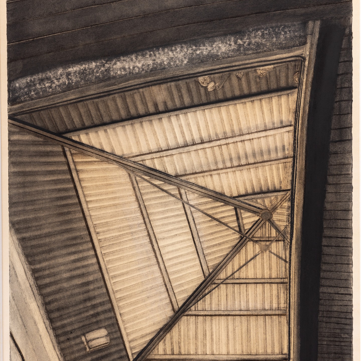 Salon du dessin 2024
Sam Szafran, Verrière atelier Bellini, 1972.
A self-taught draughtsman, Sam Szafran was a leading and radical post-war French artist, his large-scale works on paper continually exploring theme of the artist’s studio, often using extreme architectural perspectives and highly unusual vantage points. From the 1960s onwards, Szafran worked mostly in pastel and charcoal (later also in watercolour), for which he is best known today, following in the footsteps of such famous predecessors working in these techniques as Degas or Liotard.
Over the years, Szafran worked in numerous studios in Paris.
The Imprimerie Bellini, here depicted, became the subject of a great number of drawings over a period of some 40 years from 1970 to 2010. This is an early work from 1972 depicting in charcoal the glass roof of the printer workshop, which he had acquired with friends.
The roof becomes the artist's own maze and is visually striking.
This drawing is on view on our stand. Come and see it!
@salondudessin #samszafran #charcoaldrawing #imprimeriebellini #glassroof #frenchartist #szafran