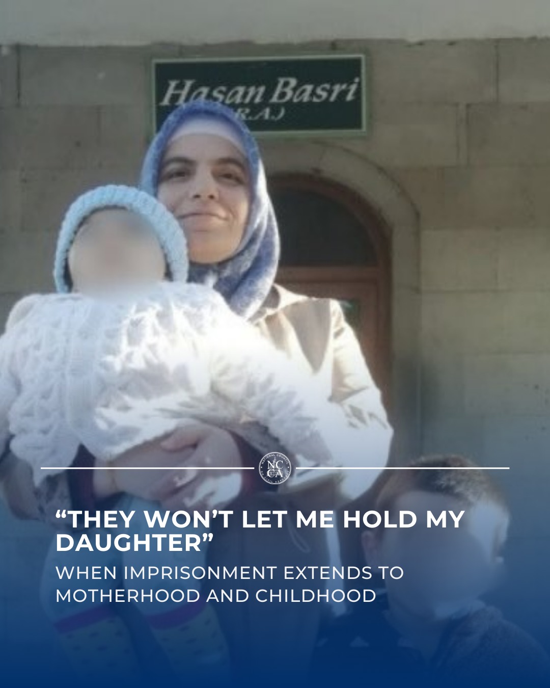 “They won’t let me hold my daughter. Even loving your child is forbidden.”
A Turkish social studies teacher has been imprisoned alongside her 20-month-old daughter, while authorities reportedly restrict physical contact during family visits.
Emine Sarioglu is being held in Sincan Women’s Prison after Turkey’s Supreme Court of Appeals upheld her 6-year, 3-month sentence over alleged Hizmet Movement links. Her husband says new prison rules prevent mothers from holding their children and that families are threatened with visit bans if they object.
Despite seeking a retrial following the European Court of Human Rights’ Yalcinkaya ruling—which found similar evidence violates fair trial standards—her request was rejected by a domestic court.
Meanwhile, Emine’s 4-year-old child remains outside prison, separated from his mother.
Criminalizing motherhood, restricting parental contact, and imprisoning infants violate fundamental rights to family life, human dignity, and the best interests of the child.
Read more:
https://loom.ly/yWtLHsQ
#Turkey #Turkish #HumanRightViolations #PrisonersOfConscience