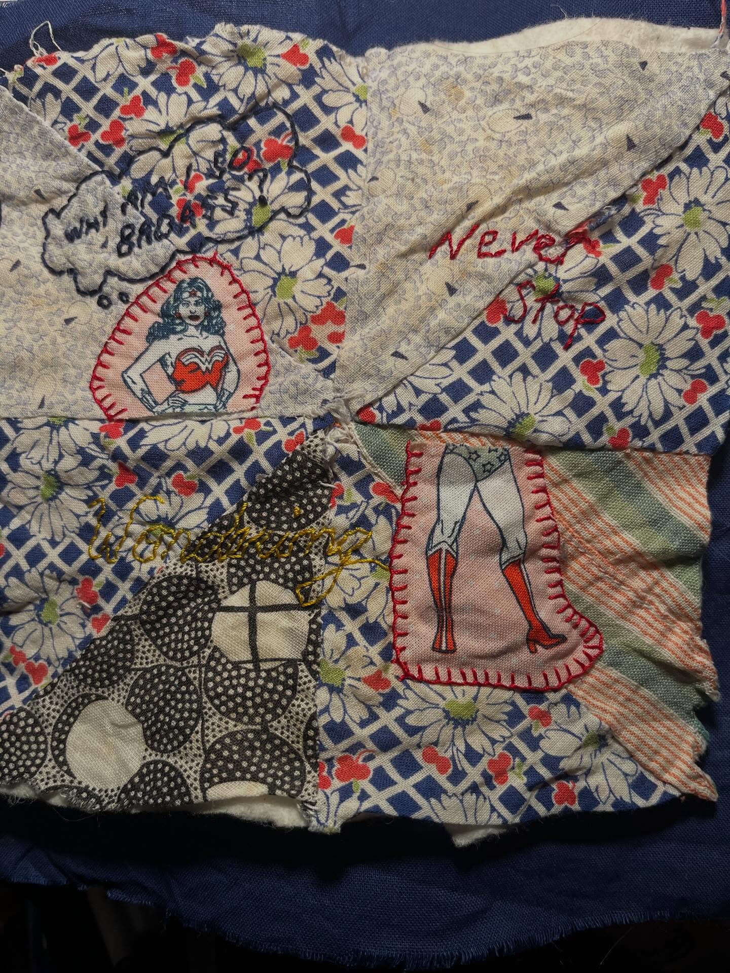 Blargh. Tiny-ish quilt 3 of ?? Best laid plans and all that. Time for some creative problem-solving…. I look forward to seeing what I do 🤣. #tinyquilts