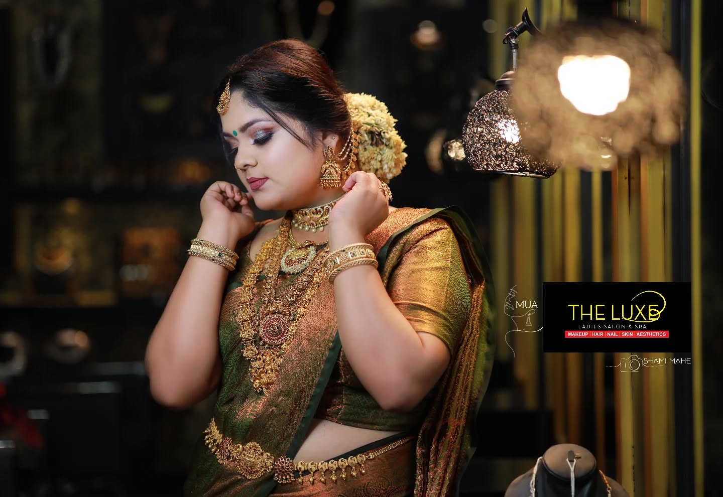 Transforming dreams into reality with a flawless bridal makeover by The Luxe Ladies Salon & Spa โจ๐ #MakeoverByKavitha #BridalBeauty #flawlesslook