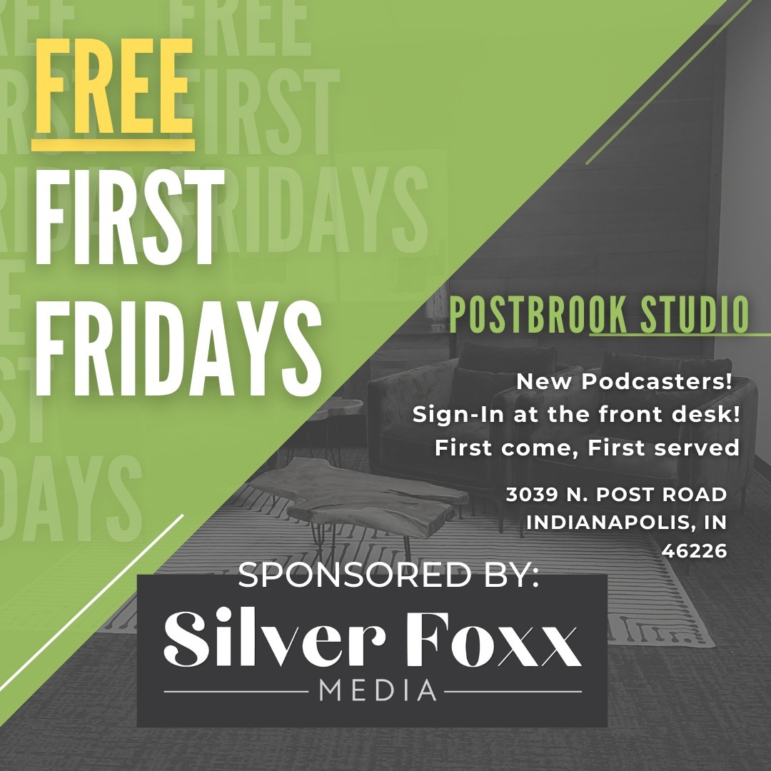 Calling all podcasters! Join us for First Fridays at Silver Foxx Media where you can come to our studio, learn about our services and network with other podcasters. This is a great opportunity to connect with other creatives in the industry and take your podcast to the next level. We can't wait to meet you! #FirstFridays #PodcastingCommunity #SilverFoxxMedia" #podcast