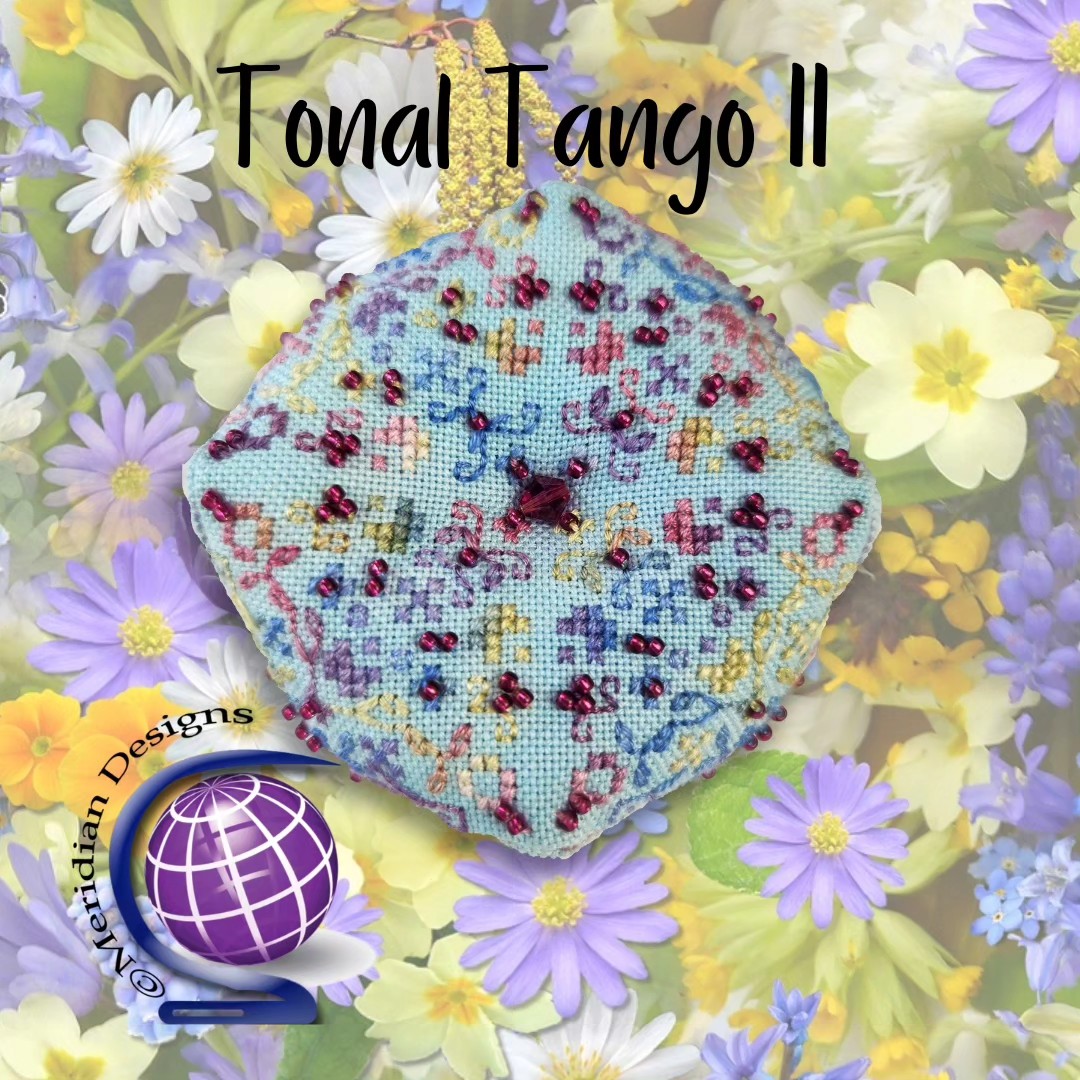 A tango is a dance between two people. In this series, we will create colorful biscornus while working together. I have designed the patterns, and you choose the fabulous color schemes. Take this opportunity to use those amazing variegated flosses that you haven't figured out where to stitch. Or use a wild hand dyed fabric if you prefer. Have fun and be creative!
#needleworkgalleria
#meridianxstitch #meridiandesigns
#crossstitch #crossstitchdesigner
#crossstitching #crossstitchersofinstagram #crossstitchpatterns #xstitchpattern #xstitching #xstitcher #stitchersofinstagram
#xstitch #xstitchersofinstagram #puntodecruz #puntocroce #korssting #kreuzstich #pointdecroix
#needlework #undertheseafabrics #crossstitchlover #crossstitchland #crossstitchlove #crossstitchingisbadass #stitchersgonnastitch #dmcembroidery #lovecrossstitch #xstitchaddict
#crossstitchaddict