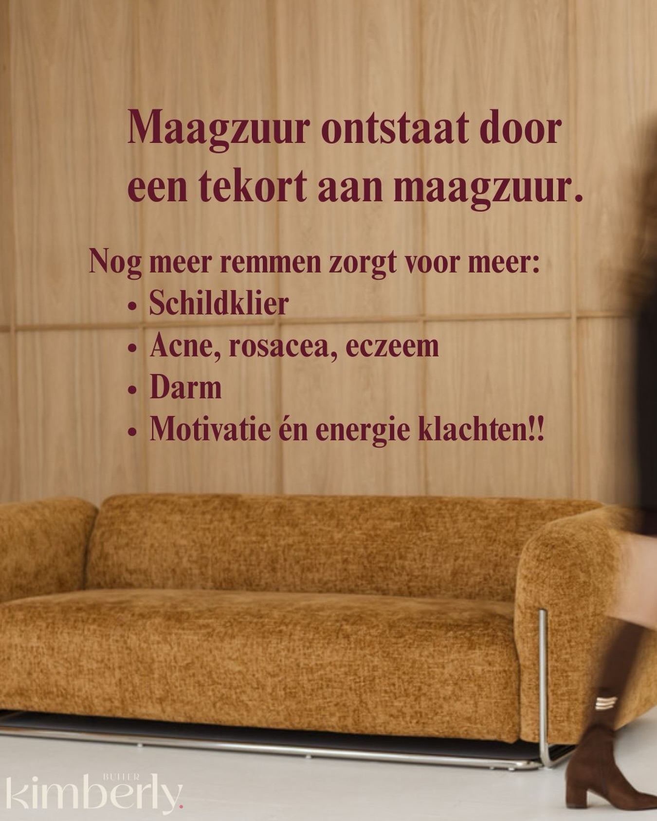 98% van de vrouwen in mijn praktijk heeft een maagzuur tekort. Zelfs als ze gaan maagzuur klachten hebben.
Wist je dat mensen met maagzuur klachten bijna altijd een tekort hebben ipv een te veel?
en dat het slikken van rennies en maagzuur medicatie zoals omeprazol het probleem nog erger maakt?
En dat je daardoor ook vitamine en mineralen tekorten op loopt zoals:
👉Vitamine B12
👉 IJzer
👉 Magnesium
👉 Calcium
👉 Zink
👉 Selenium
👉 Eiwitten
Dit maakt dat de impact op andere hormonale processen (mentaal en fysiek) ook enorm is. Dit zijn onmisbare stoffen voor ons lijf.
Heb jij wel eens last van maagzuur gehad? Bijv na het eten van tomatensoep? Sinaasappelsap? Of na een flinke avond borrelen?😜