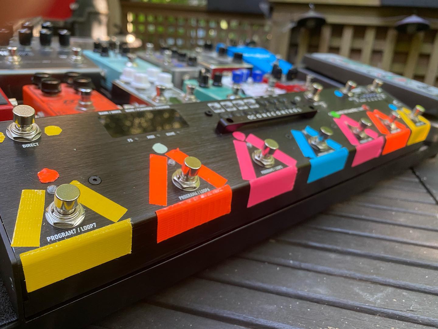 All dressed up and nowhere to go. The @onecontrol OC10 Wing Crocodile Tail switcher gets a makeover! 🐊 #thismeanssomething #crinkumcrankumband #vancouverband
#vancouverlivemusic #progressivemusic #progmusic #instrumentalmusic