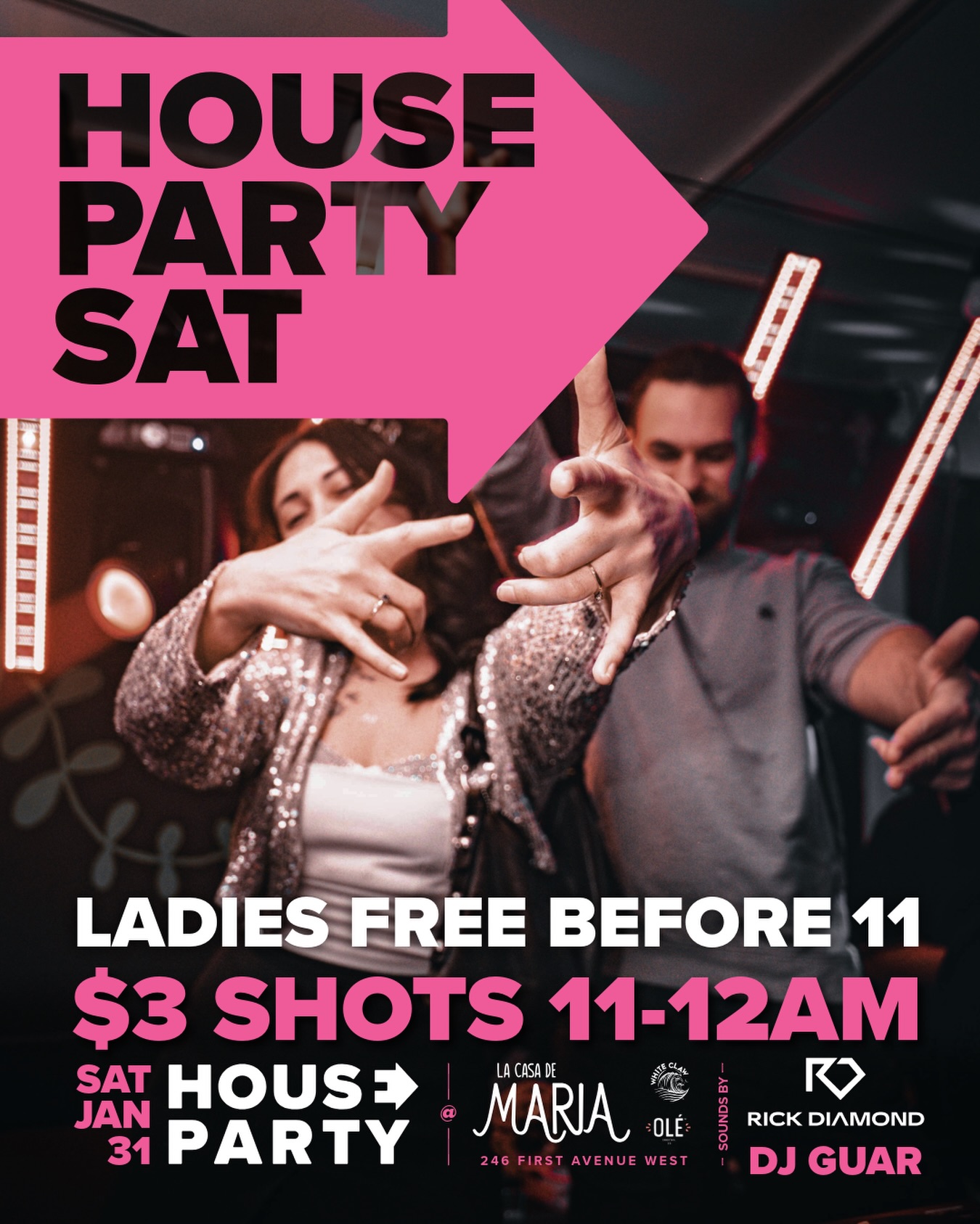 No plans? We got you covered. Ladies FREE before 11PM 🔥 this weekend for House Party Saturdays are happening every weekend inside @lacasademarianb
Don’t miss our Power Hour 💪 ($3 shots from 11-12)
You know where to be.
Welcome Home 🏠
.
.
.
.
.
#houseparty #northbay #nipissing #canadore #saturday