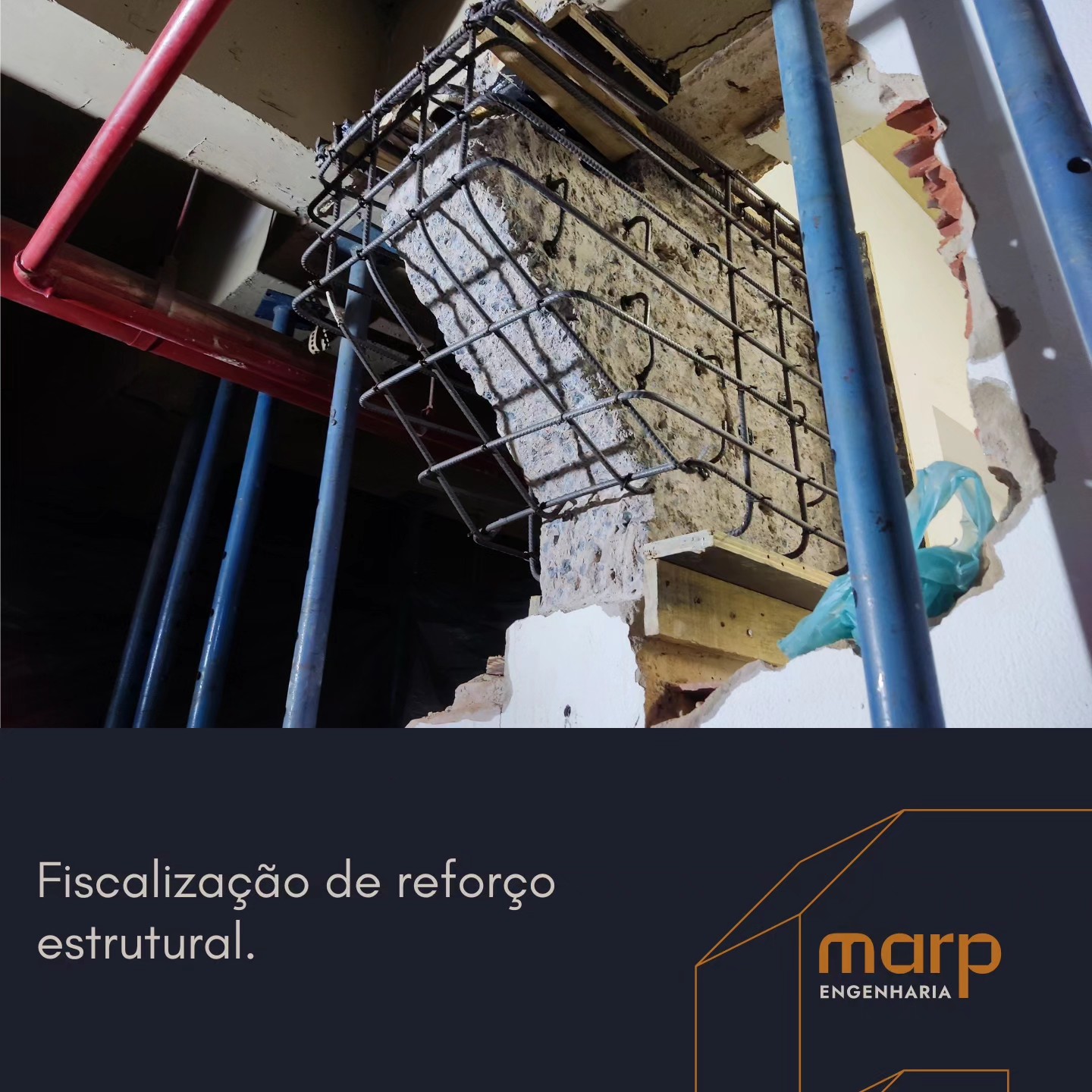 Fiscalização de reforço estrutural.
#reforçoestrutural #fiscalização