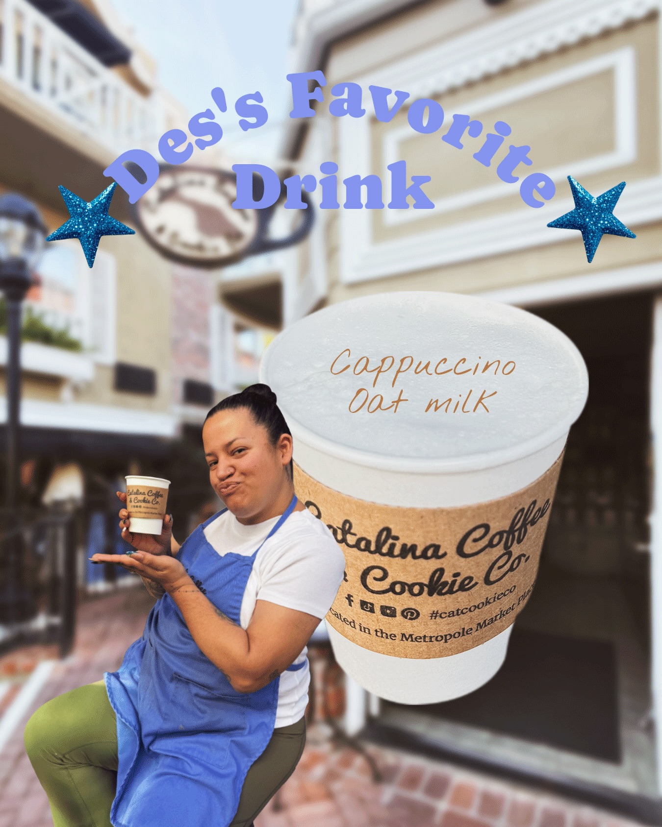 If you’re wondering what our baristas drink. 💙☕️
@desiraerose16 favorite: double oat cappuccino + 1 pump simple syrup.
Trust us — it’s a must-trY
#catcookieco
