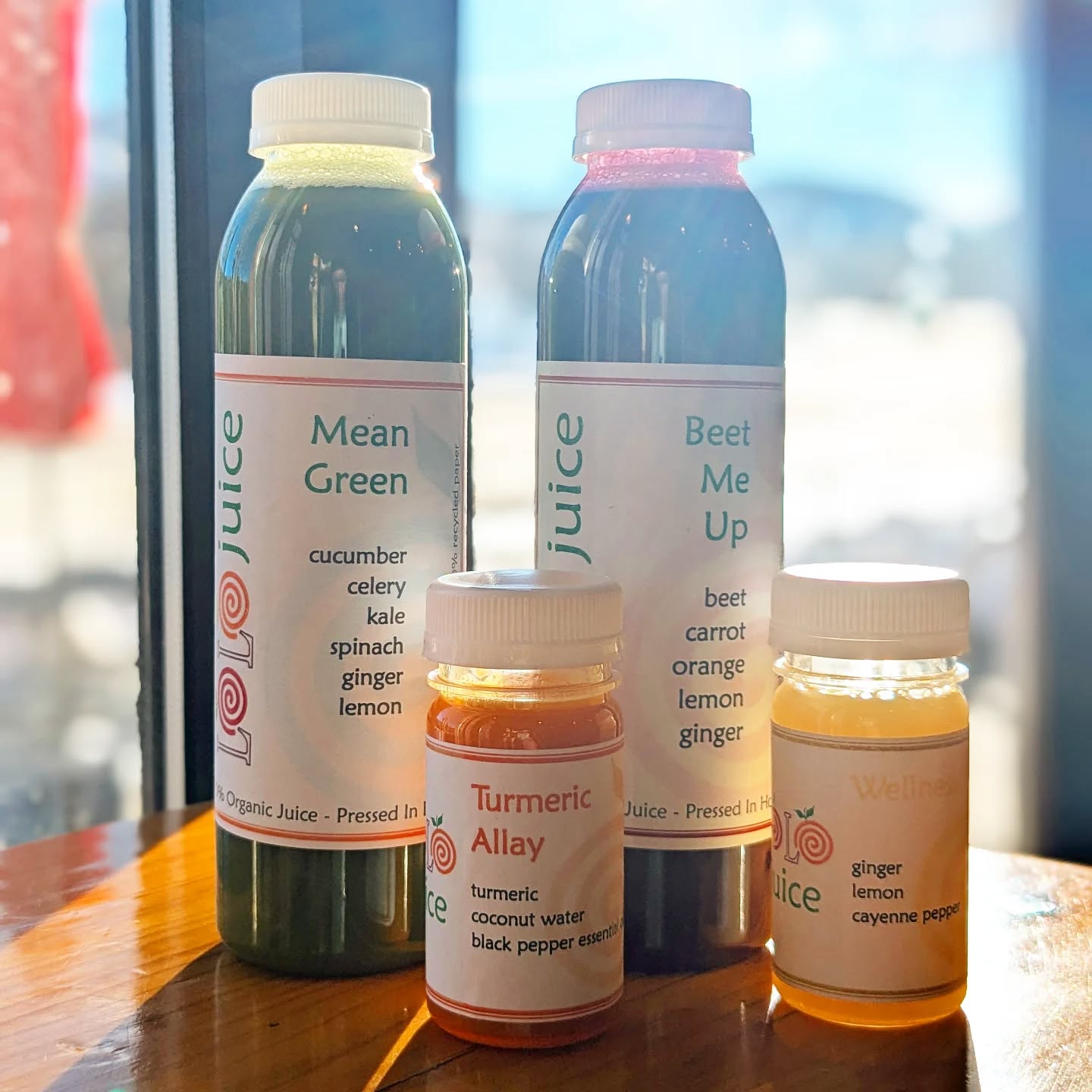 Happiest Morning!! 😎🍋 The sun is shining and your juices are ready! Also, remember our "Gift Certificate Tuesdays". Stop in for 20% off!