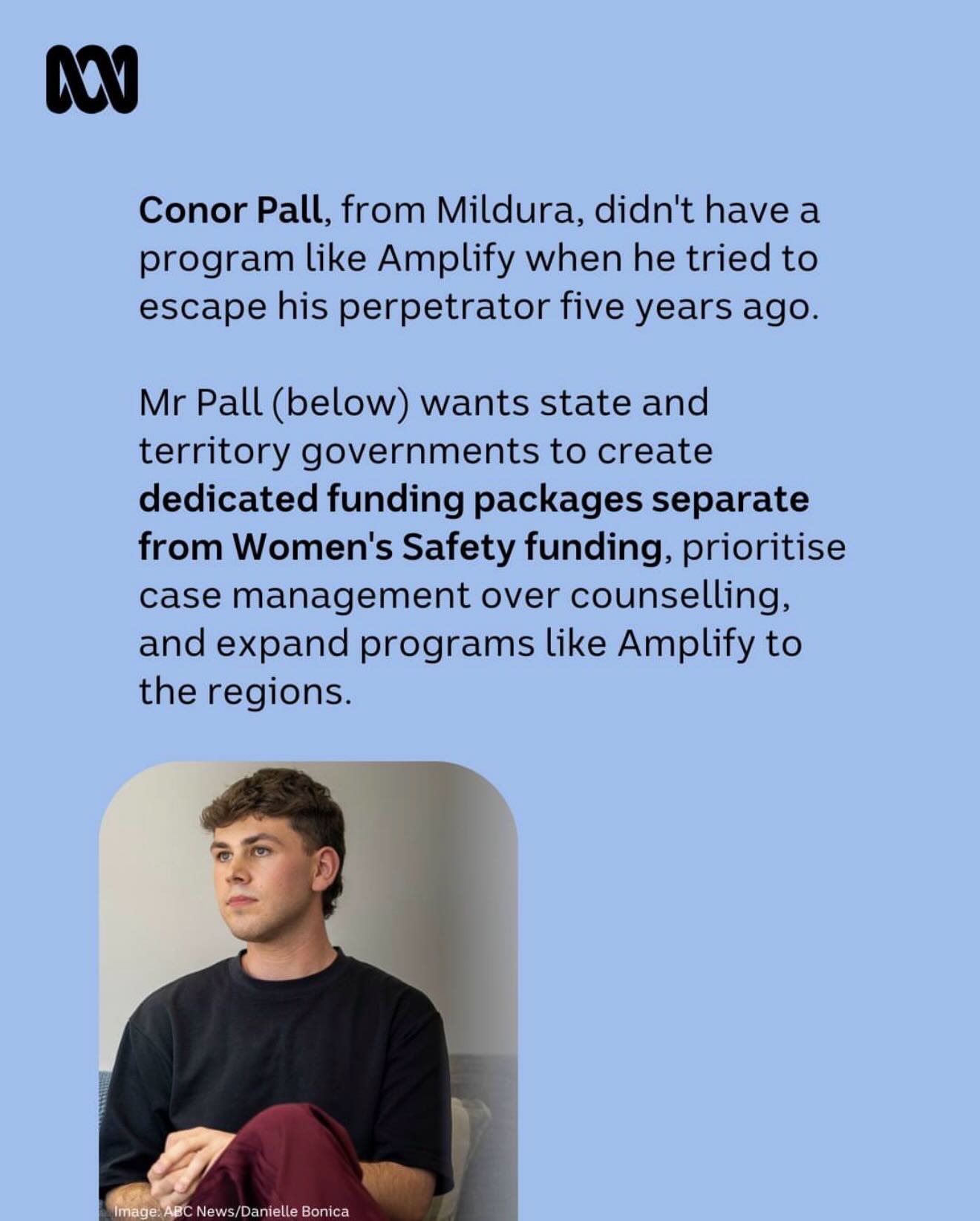 When you’re young and trying to escape violence, you don’t just need counselling.
You need practical help. You need someone to help you figure out Centrelink, find a safe place to sleep, and navigate the courts.
That is the difference between a system that looks good on paper, and one that was designed to keep you safe and supported.
For young people across our country, finding that support feels like winning the lottery. But we deserve better than a system that relies on luck.
@jack_t_ward and I (second last slide) - that’s what safety looks like. It’s waking up without fear.
And it’s the future every single one of us deserves.