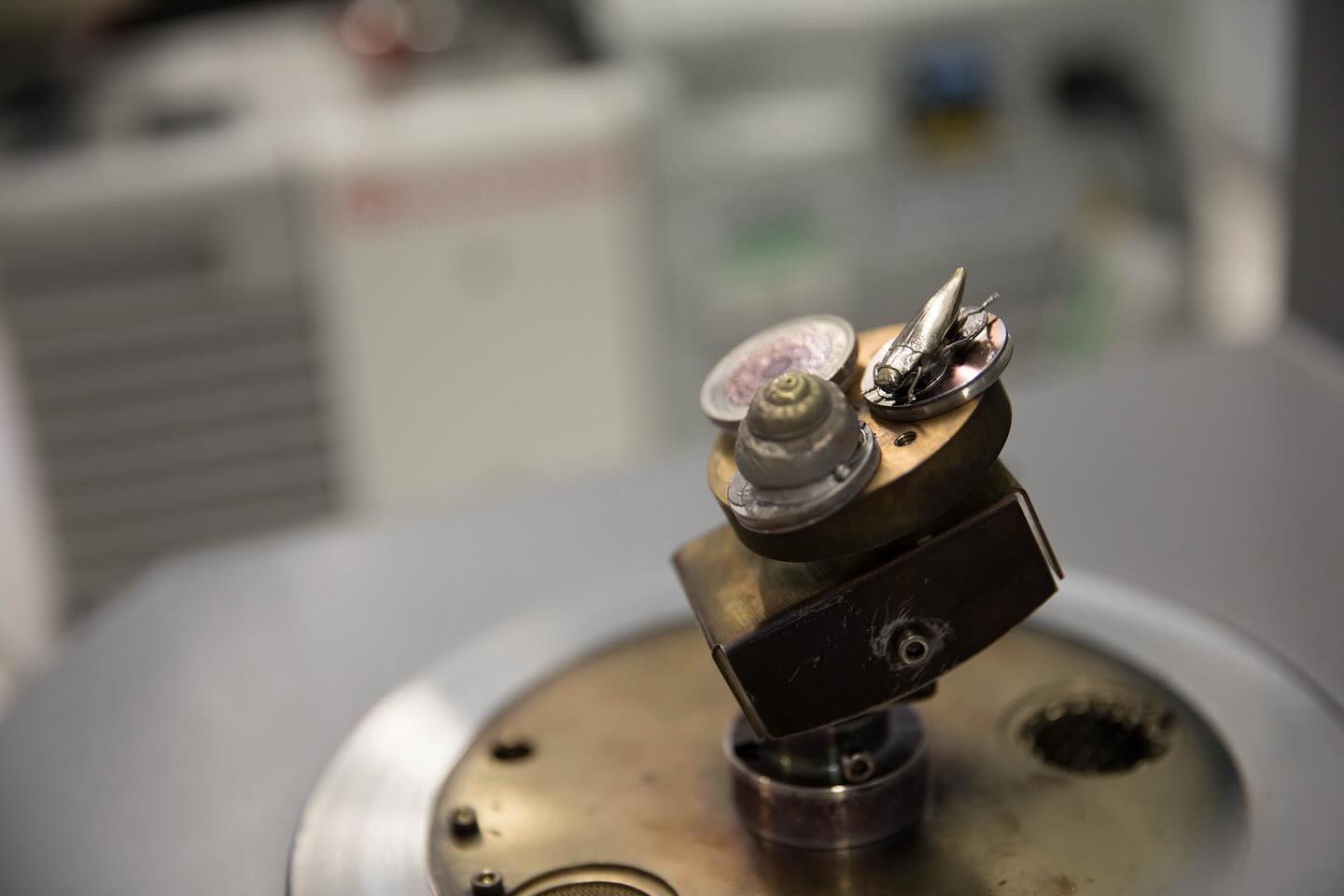 Electron microscopy sample preparation
#science #electronmicroscope #laboratory #scienceart #sciencephoto #scientific #scienceweek #research #lab #micro #microscope #microscopy #medicine #medicalsciencestudent #medicalstudent #macrophotography #mineralomics #bio #biology #bioimaging #biologylab #minerals #chemistry #material #engineering #physics #sciencecommunication #ucl #DDCSEM #Mineralomics