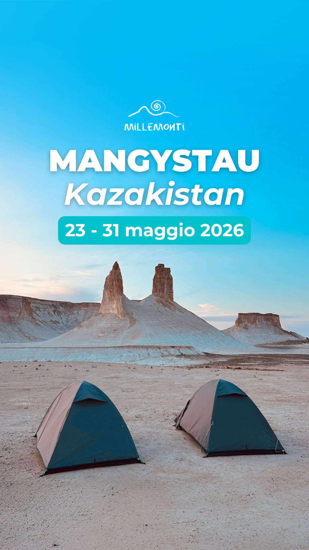 🌌🏜️MANGYSTAU, IL #KAZAKISTAN DOVE IL DESERTO INCONTRA LE STELLE 🇰🇿
Ci sono viaggi belli.
Ci sono viaggi intensi.
E poi ci sono quelli che non si possono paragonare a nient’altro.
Il Mangystau è uno di questi.
Una terra remota e primordiale, ai confini del mondo conosciuto.
E dal 23 al 31 maggio 2026 lo esploreremo insieme, in un viaggio pensato per veri esploratori!
🏜️ PERCHÉ QUESTO VIAGGIO È DIVERSO DAGLI ALTRI?
Il Mangystau non è una meta turistica. Non ci sono città iconiche, hotel di lusso o folle da evitare.
Troverai invece:
🌬️ spazio infinito
🤫 silenzio assoluto
🌌 notti sotto un cielo carico di stelle
🌿 natura pura, selvaggia, senza filtri
Dormiremo in tenda nel deserto, vivremo il viaggio con transfer privati sempre a disposizione, liberi di seguire il ritmo della natura e del gruppo.
Un’avventura autentica, profonda, totalizzante ✨ TUTTO COMPRESO!
🚀 Se sogni un viaggio fuori dall’ordinario, questo è il momento giusto. Parti con noi per il #Mangystau!
👉 Programma di viaggio su www.millemonti.it!
#millemonti #outdoors #viaggiodigruppo
@sportlandweb_ @kayland_official @rockexperienceofficial @guidealpinelombardia @guidealpine_italiane