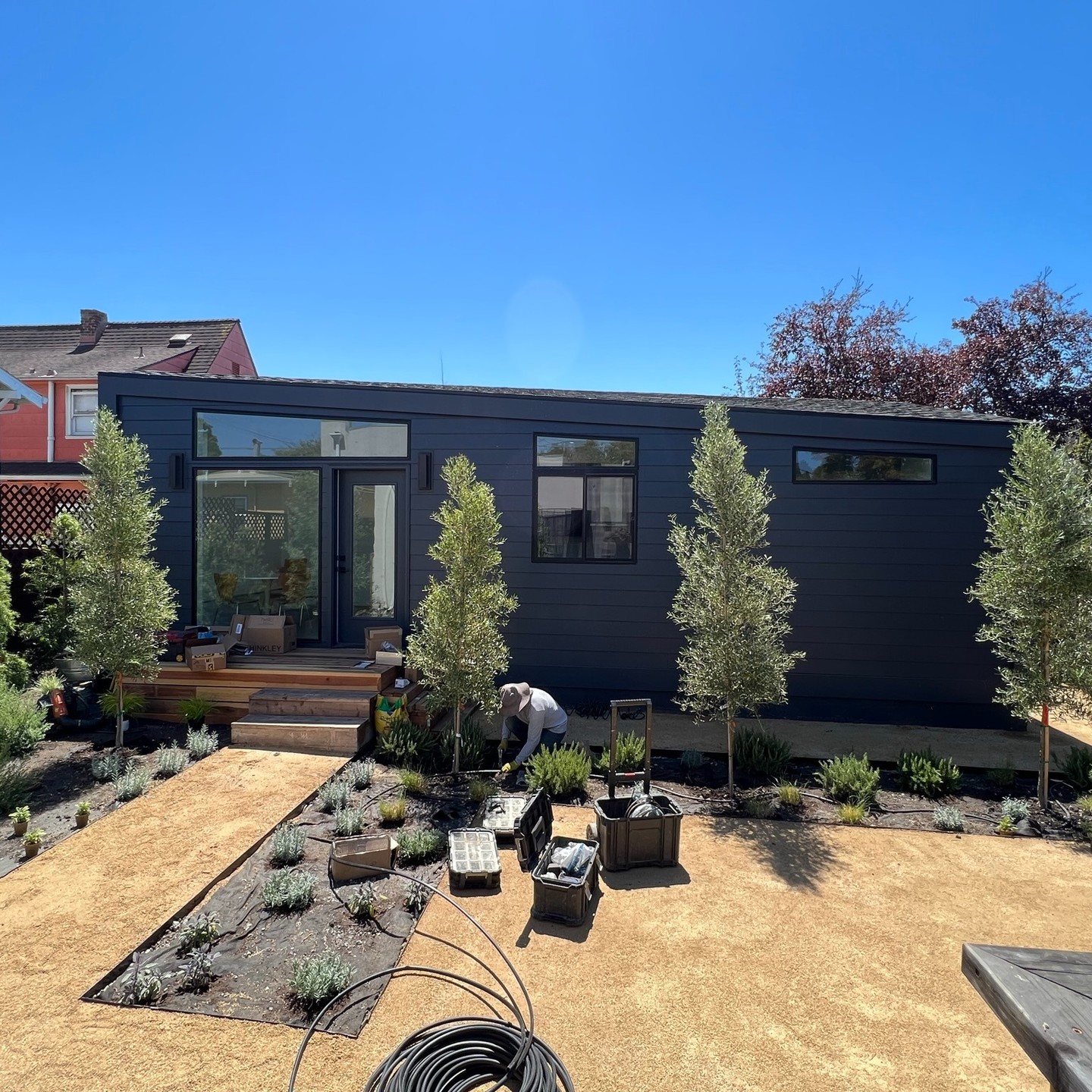 It's plant installation day at one of our projects in Berkeley. So excited to see the plants mature!