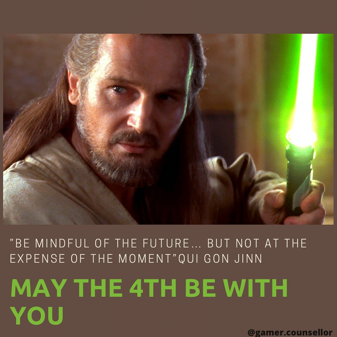 Happy Star Wars day!
"Be mindful of the future... but not at the expense of the moment." - Qui Gon Jinn
I have always resonated with the quote as it aligns to one of my internal scripts of cautiously being present.
If you're someone who struggles with anxiety, you might find yourself constantly worrying about what might happen next. You might be so focused on trying to prepare for the future that you forget to enjoy the present moment. I know at times I forgot to enjoy or appreciate the present moment.
But remember, the present is all we really have. The future is uncertain and constantly changing. It's important to plan and prepare for it, but not at the expense of our mental health and well-being in the present.
So take a deep breath, ground yourself in the present, and remember that you have the strength and resilience to handle whatever the future holds.
Do you have a quote or script that helps you cope with worries or anxious thoughts?
Follow @gamer.counsellor for more posts on the journey of life from the lens of a counsellor, psych graduate, and a gamer.
#gamercounsellor #geek #geektherapy #starwars #quigonjinn #maythe4thbewithyou #anxietyawareness #mindfulness #presentmoment #wellbeing #wellbeingnz #mentalhealth #mentalhealthnz