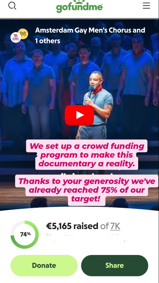 AMSGMC is raising funds to create a documentary that will help make schools safer for LGBTQ+ students. Will you help us reach our fundraising target?
Just go to AMSGMC.nl/documentary and help us to make a difference!