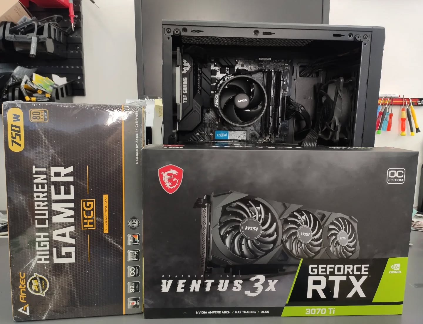 Upgrade potenti 💪 #tecnoclickfossano #rtx3070ti #nvidia #antec #gaming