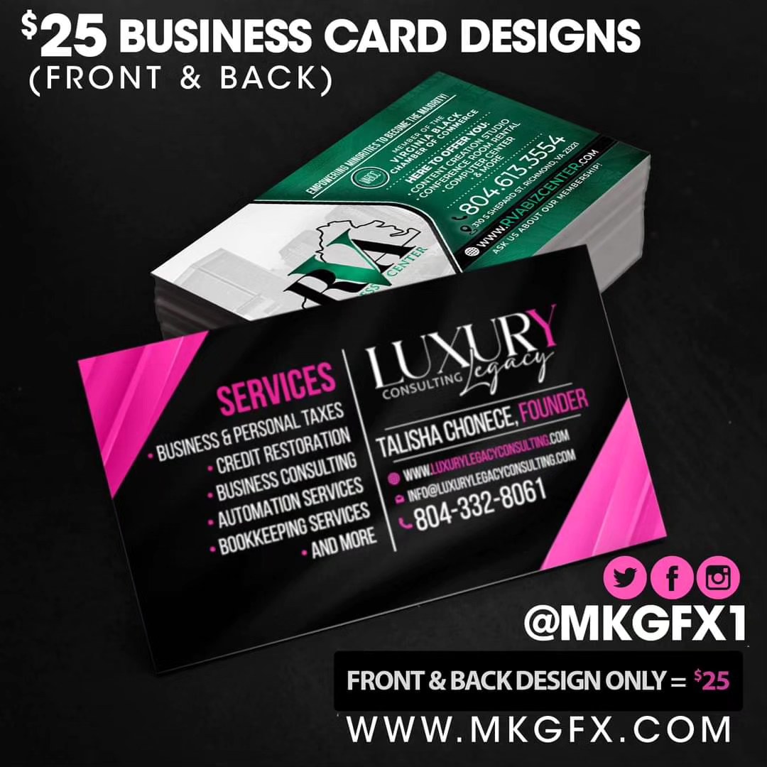 Shout-out too @tee.chonece for letting me kill this double sided Multi-business card design for her ♥️♥️♥️