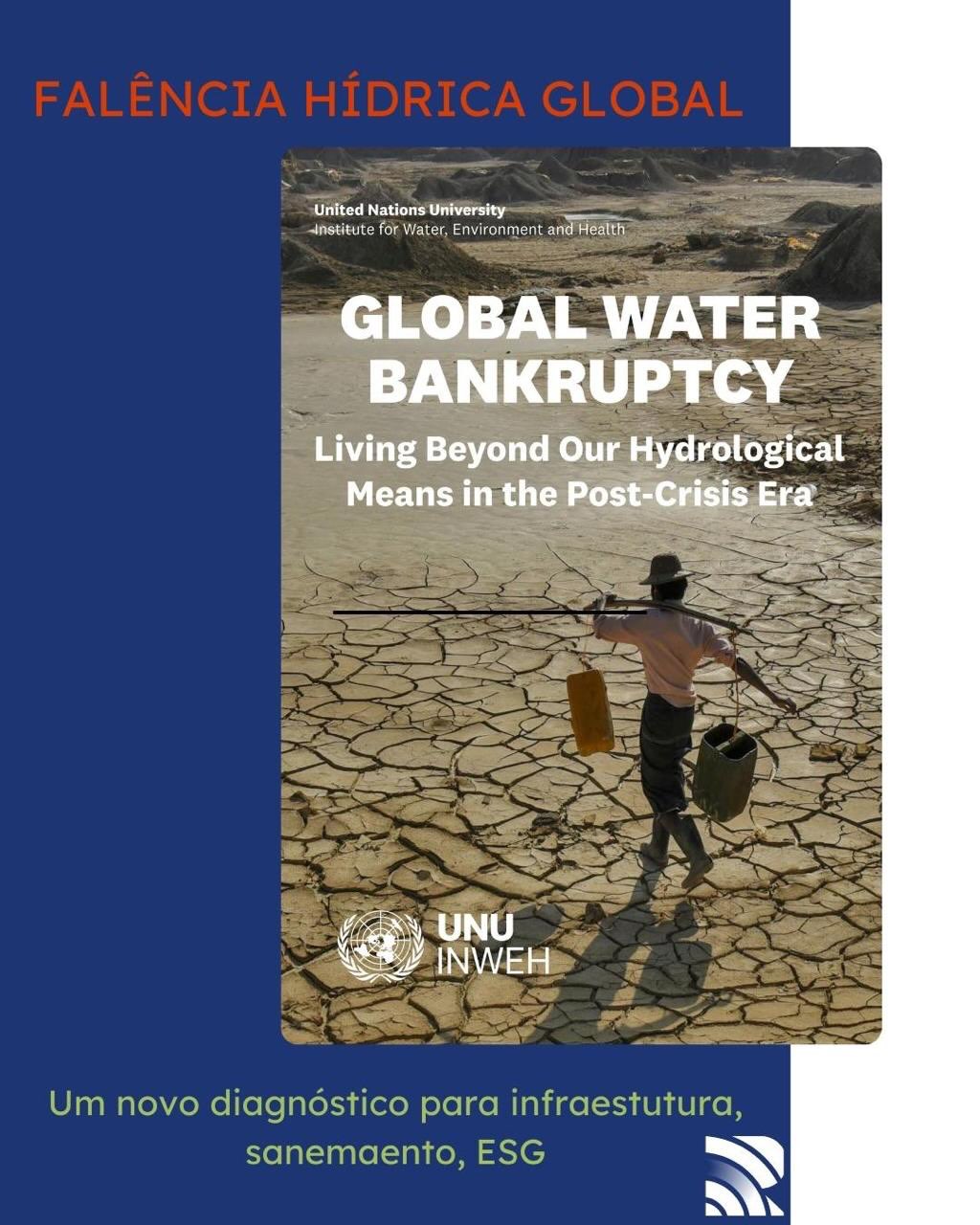 O mundo já entrou na era da Falência Hídrica Global.
Segundo a publicação Global Water Bankruptcy: Living Beyond Our Hydrological Means in the Post-Crisis Era, liderada por Kaveh Madani, da Universidade das Nações Unidas, não estamos mais lidando apenas com estresse ou crises da água. Em muitos territórios, os sistemas hídricos já ultrapassaram limites irreversíveis.
Isso muda profundamente a forma como pensamos infraestrutura, saneamento e ESG.
Água não é só um serviço.
É capital natural crítico.
E um fator central de risco, justiça social e estabilidade.
A pergunta que fica:
Sua estratégia ESG ainda parte da ideia de “voltar ao normal”?
Na Radar ESG, apoiamos organizações a evoluir da gestão de crises para a gestão responsável da nova realidade hídrica.
Arraste para o lado e entenda por quê.
#ESG #Água #Infraestrutura #Saneamento #GestãoHídrica RadarESG