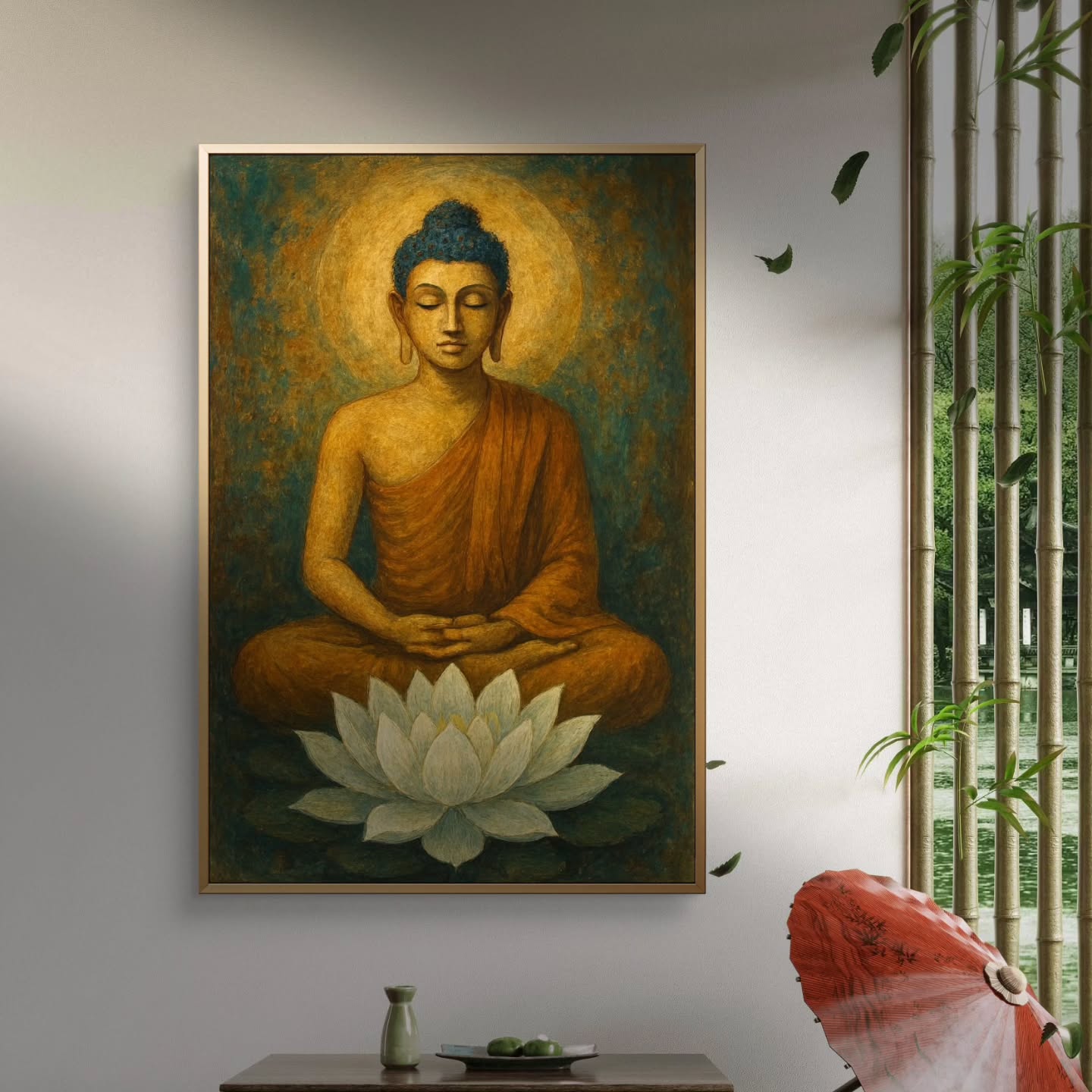 Serenity Within is a meticulously designed Vastu painting that harmonizes the energies of your space, making it ideal for enhancing focus and tranquility.
At Vishvakrit Vastu Painting, each creation is crafted to elevate the ambiance of your environment, promoting balance and positive energy.
🧘 Best suited for a yoga room, this artwork’s calming presence supports mindfulness and inner peace. It invites you to embrace a deeper connection to your practice, reflecting your commitment to well-being and holistic harmony.
🌿 Elevate your space with Serenity Within – where art meets ancient wisdom for lasting impact.
Size : 24x28
Dm on +91 9266886221
