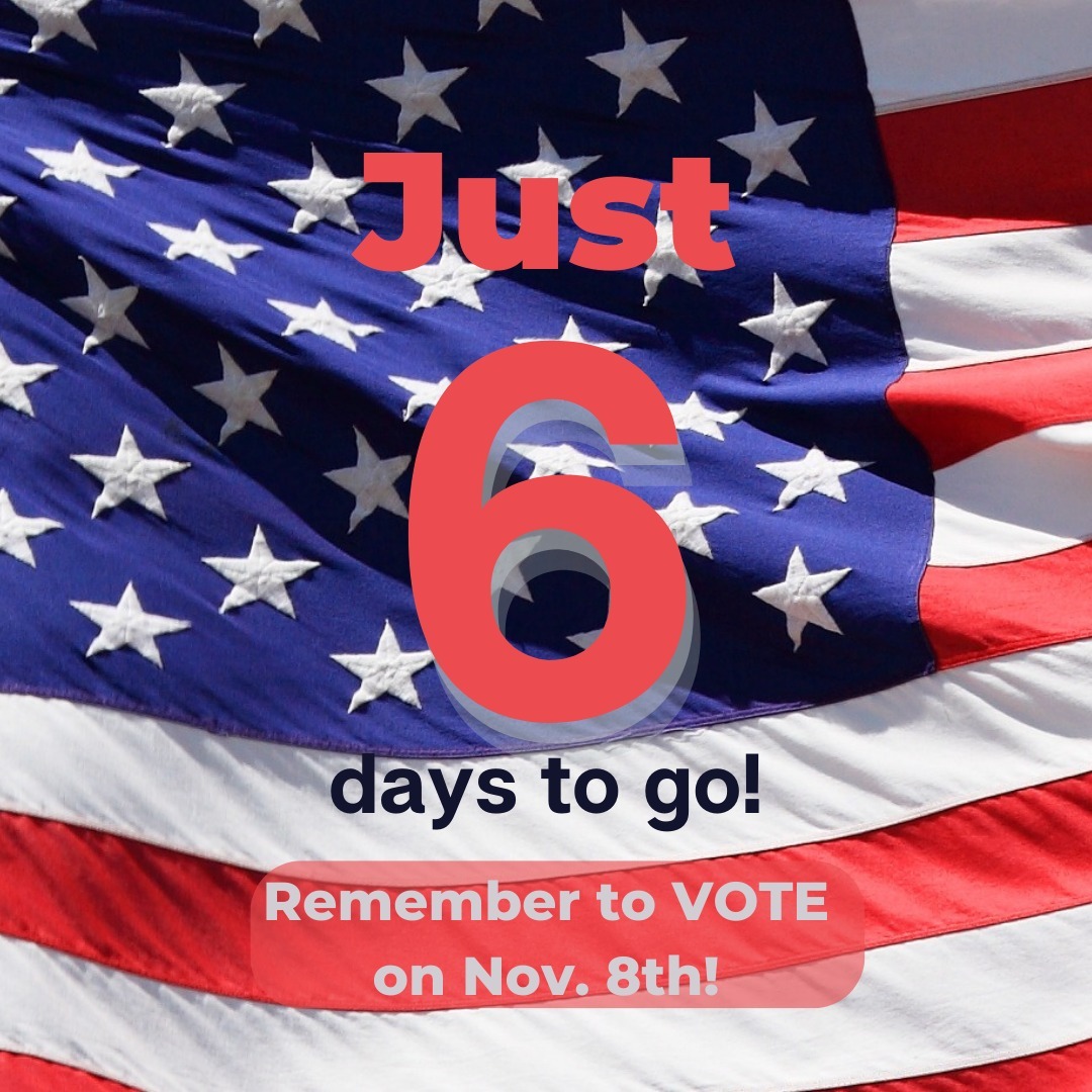 It's the countdown to the November 8, 2022 election! Drop a 🗳 if you have checked your voter registration, found your polling place, and are ready to vote!
.
.
.
Visit my website for more info! www.VoteRustyGrissom.com
📞 405-872-9584
📫 Please send contributions to:
P.O. Box 1100
Noble, OK 73068
.
.
.
#electioncountdown #6daysleft #Nov8election #clevelandcountycommissioner #yourvotematters