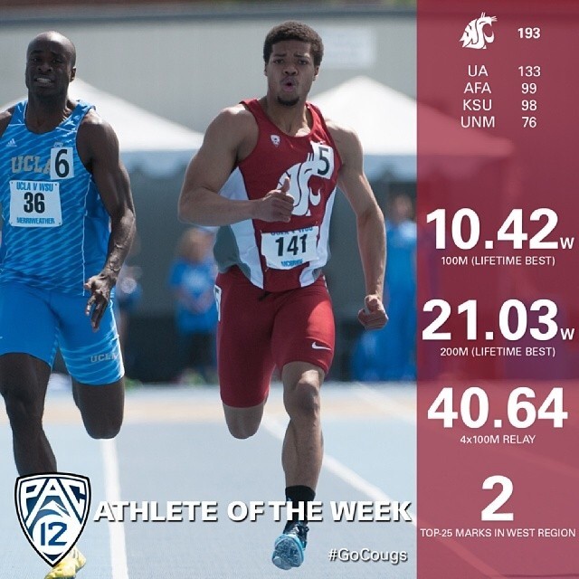 #repost It's crazy how much I improved over the past few months, never thought I'd reach this so early in the season still got alotta work to do though #gocougs #trackandfield #trackcoaches #speed