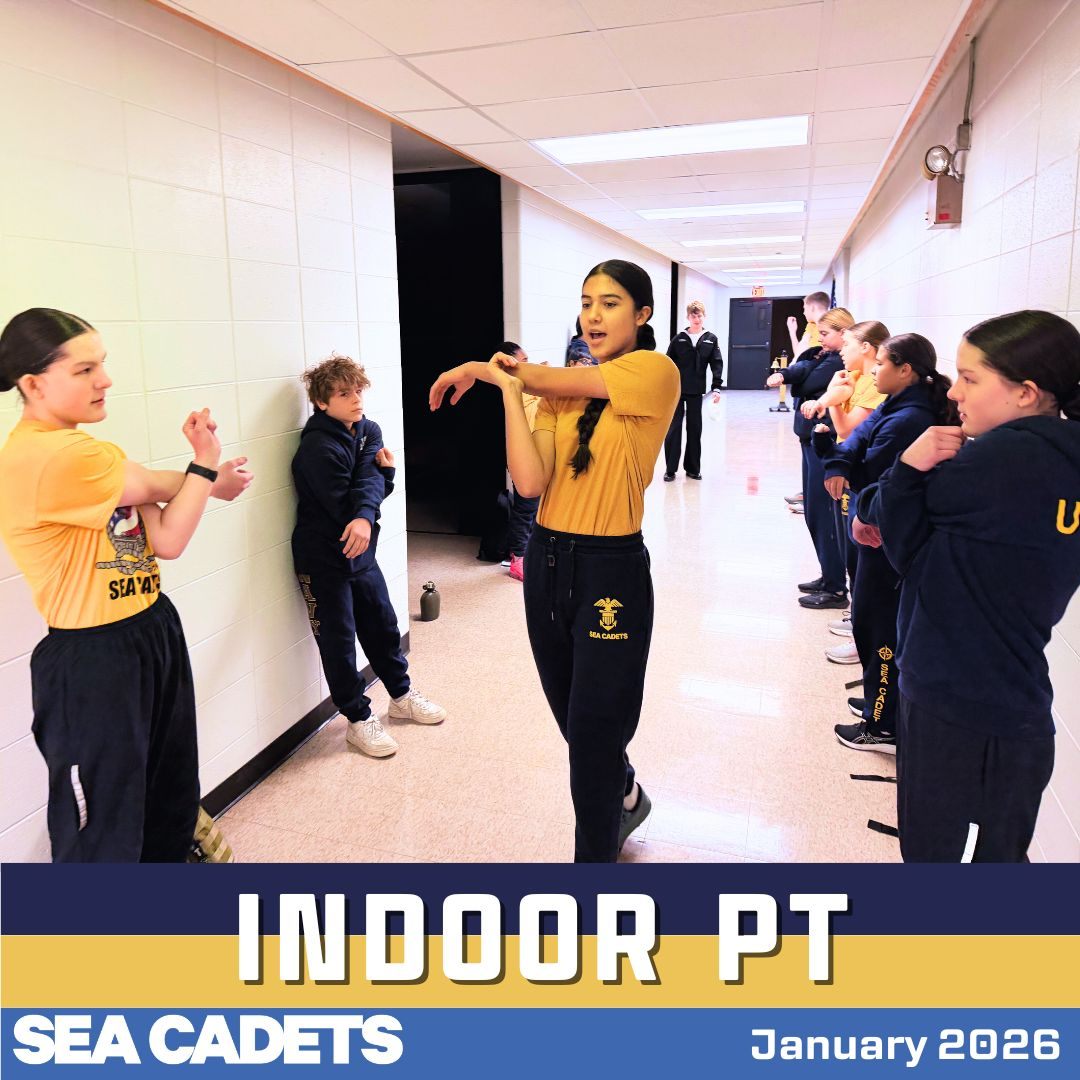 ❄️💪 **Indoor PT Day!** 💪❄️
Cold weather couldn’t slow our cadets down! With temperatures dropping outside, PT moved **indoors**, and cadets stayed active, focused, and motivated. 🏃♂️🔥
Adapt, overcome, and keep moving—great work, cadets! ⚓
#SeaCadets #IndoorPT #CadetFitness #AdaptAndOvercome #WinterDrill #CadetLife