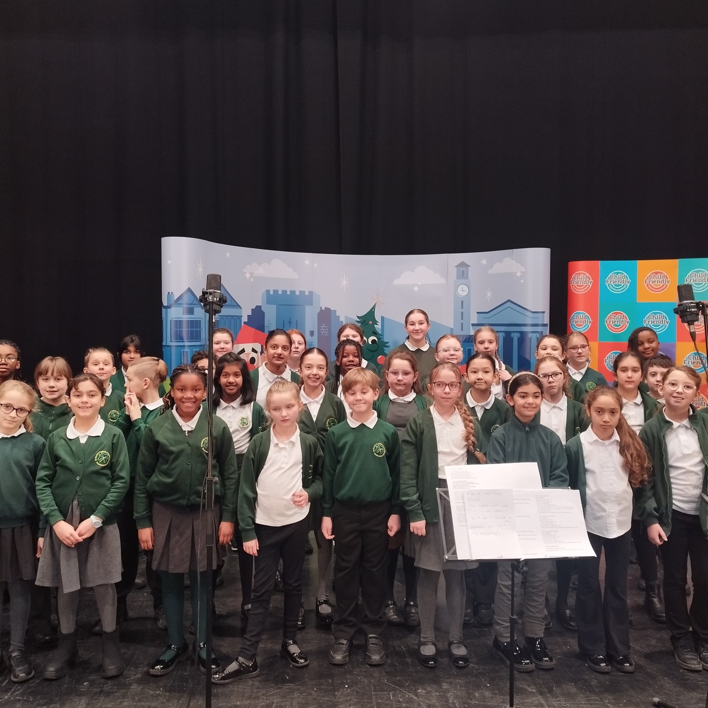 The upper and lower school choirs received a special award at the Mayor's Toy Appeal at the Guildhall for all the carol-singing and fundraising they've done over the years. They also performed beautifully for all the guests!