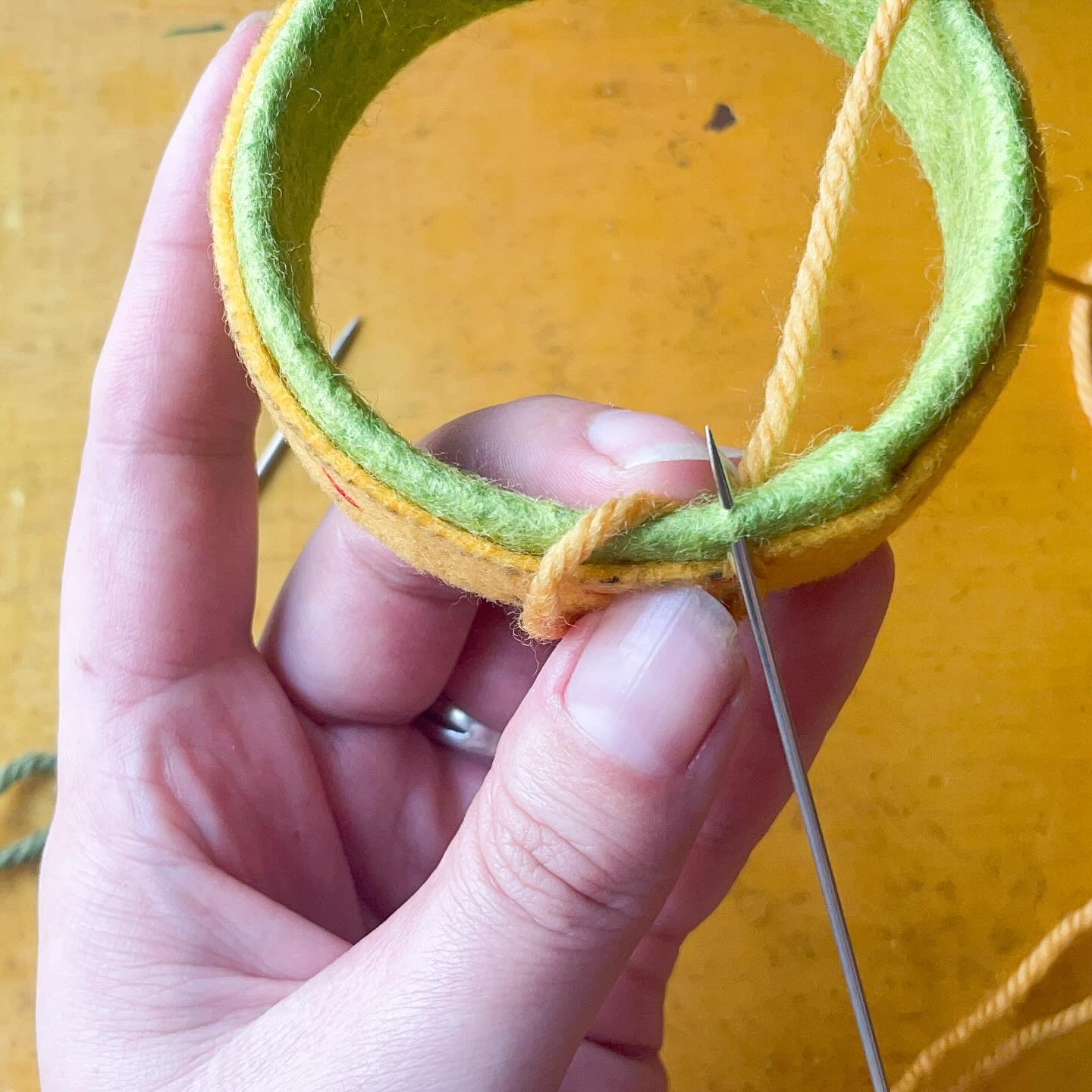 I’m working on a tutorial for making wool yubinuki bangles. It might be a bit of a slow process with the holidays, but it’s in the works. It looks like it will be a mixture of photos and videos in a blog post. It has been a while since I’ve worked on a tutorial, so I might be a little rusty. And I’m still somewhat new to the craft. But it should be fun!