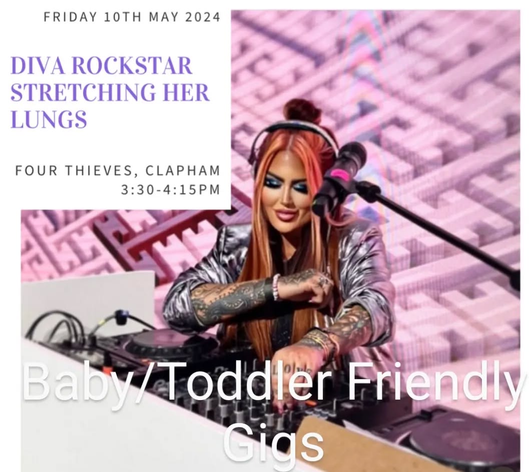 BABY/TODDLER FRIENDLY GIGS: Friday 10th May, 3.30pm, The Four Thieves, Clapham Junction, £13.50 adult + child. Have a drink and listen to some cracking live music in a child friendly environment.