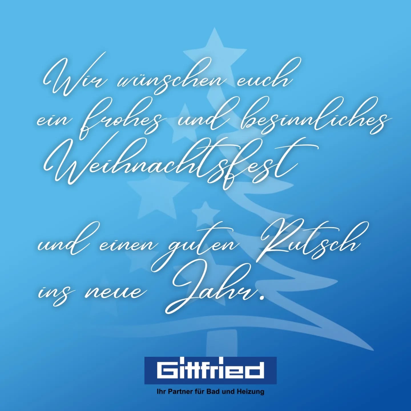 Wir bedanken uns bei allen Geschäftspartnern, Kunden, Mitarbeitern und Freunden für das bald zu Ende gehende Jahr. 🙏
Unser Betrieb hat in der Zeit vom 24. bis 31. Dezember 2022 geschlossen.
Unsere Warenabgabe ist jedoch an den Tagen vom 27. bis 30. Dezember 2022 von 08:00 bis 12:00 Uhr für Euch da.
Wir wünschen Euch ein paar entspannte Tage.
#gittfried #karlsfeld #weihnachtsgruß #weihnachten #silvester #jaheswechsel #happy2023 #danke