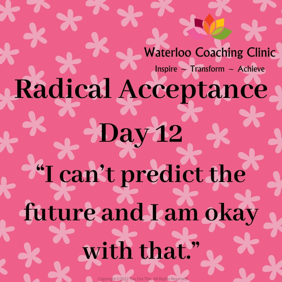 Today is day 12 of my Radical Acceptance series. If you have liked these posts, you may like my Radical Acceptance Poster! DM me for more info. Have a great day!