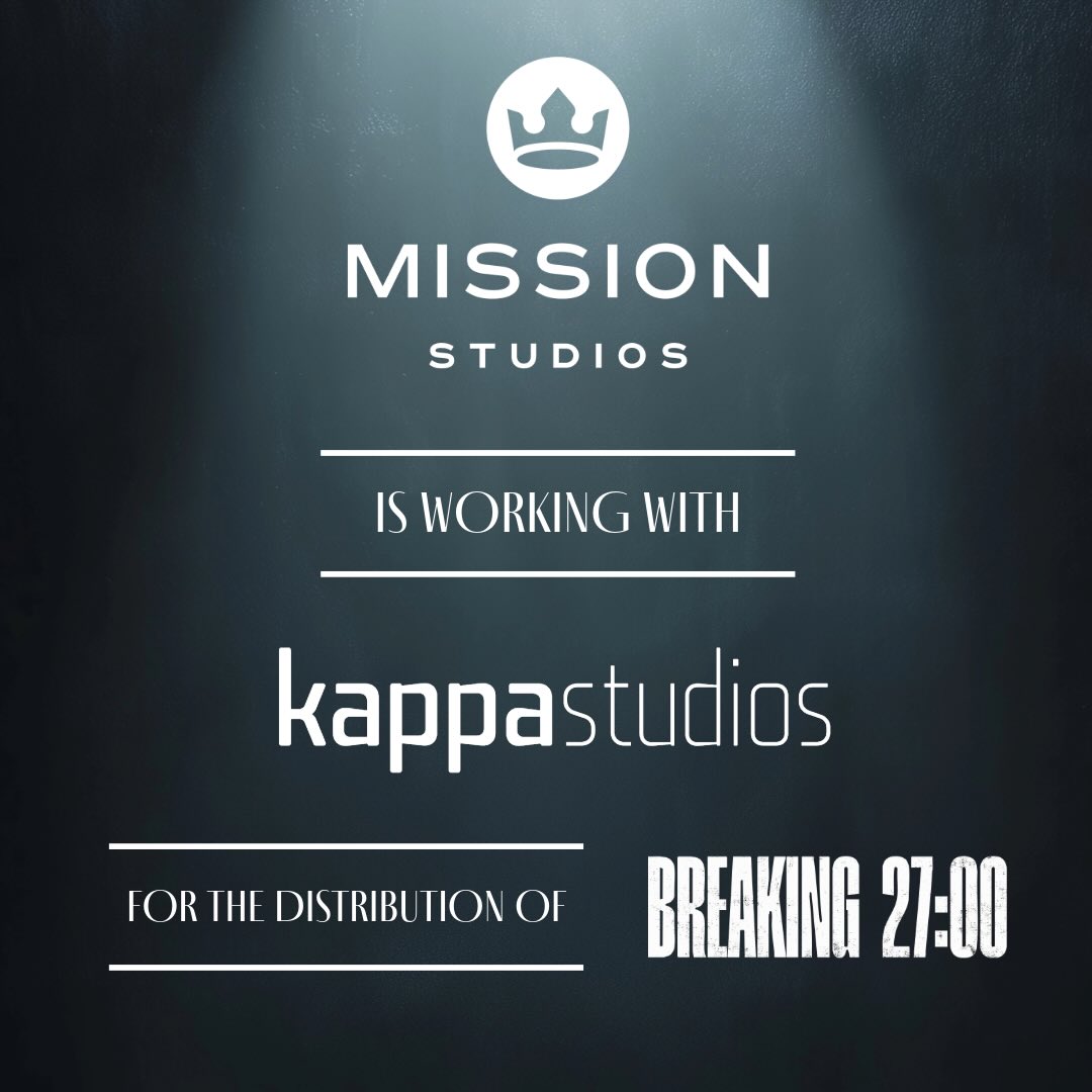 Mission Studios is excited to share that they will be working with @kappastudios as the distributor for their film Breaking 27:00.
More updates coming soon on the release date of the film. Be sure to follow @missionstudiosfilms to stay in the know!
