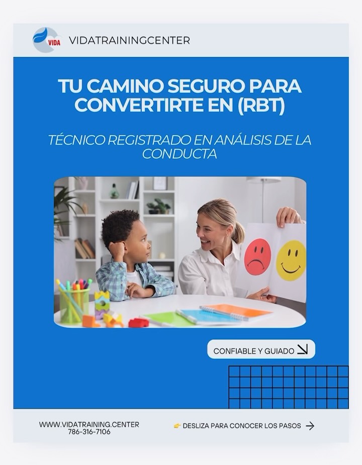 👉🏽 La credencial RBT es un PROCESO, regulado directamente por la Junta de Certificación (BACB), y tiene pasos obligatorios que deben cumplirse en orden.
Este post no es para venderte nada.
Es para educarte, darte claridad y proteger tu tiempo y tu futuro profesional.
🧠 El proceso REAL para obtener la credencial RBT incluye:
✔️ Entrenamiento de 40 horas aprobado por la BACB
✔️ Dominio de conceptos en INGLÉS (así es el examen oficial)
✔️ Evaluación de Competencias Inicial realizada por un BCBA
✔️ Requisitos de antecedentes (huellas / Level 2 según el estado)
✔️ Aplicación correcta ante la Junta
✔️ Examen oficial presencial
✔️ Orientación ética y profesional una vez certificado
✔️ In-services y certificaciones adicionales necesarias para trabajar
✔️ Guía laboral después de obtener la credencial
⚠️ Muchos lugares no pueden explicarte esto porque:
– Solo venden el curso
– No incluyen todos los pasos
– No tienen experiencia real en el proceso completo
– No te acompañan después del “certificado”
📍 Aquí hacemos las cosas de principio a fin.
Con claridad. Con ética. Con experiencia real.
No improvisamos ni prometemos atajos que no existen.
💚 Llevamos más de 13 años en este campo, formando profesionales en ABA desde antes de que existiera la credencial RBT, y sabemos exactamente lo que se necesita para hacerlo bien.
Si después de leer esto quieres:
✔️ El proceso completo explicado paso a paso
✔️ Acompañamiento con personas calificadas
✔️ Claridad real, no confusión
✔️ Prepararte para trabajar de verdad
💬 Escríbenos por DM o comenta “RBT”.
La información correcta cambia decisiones, carreras y futuros