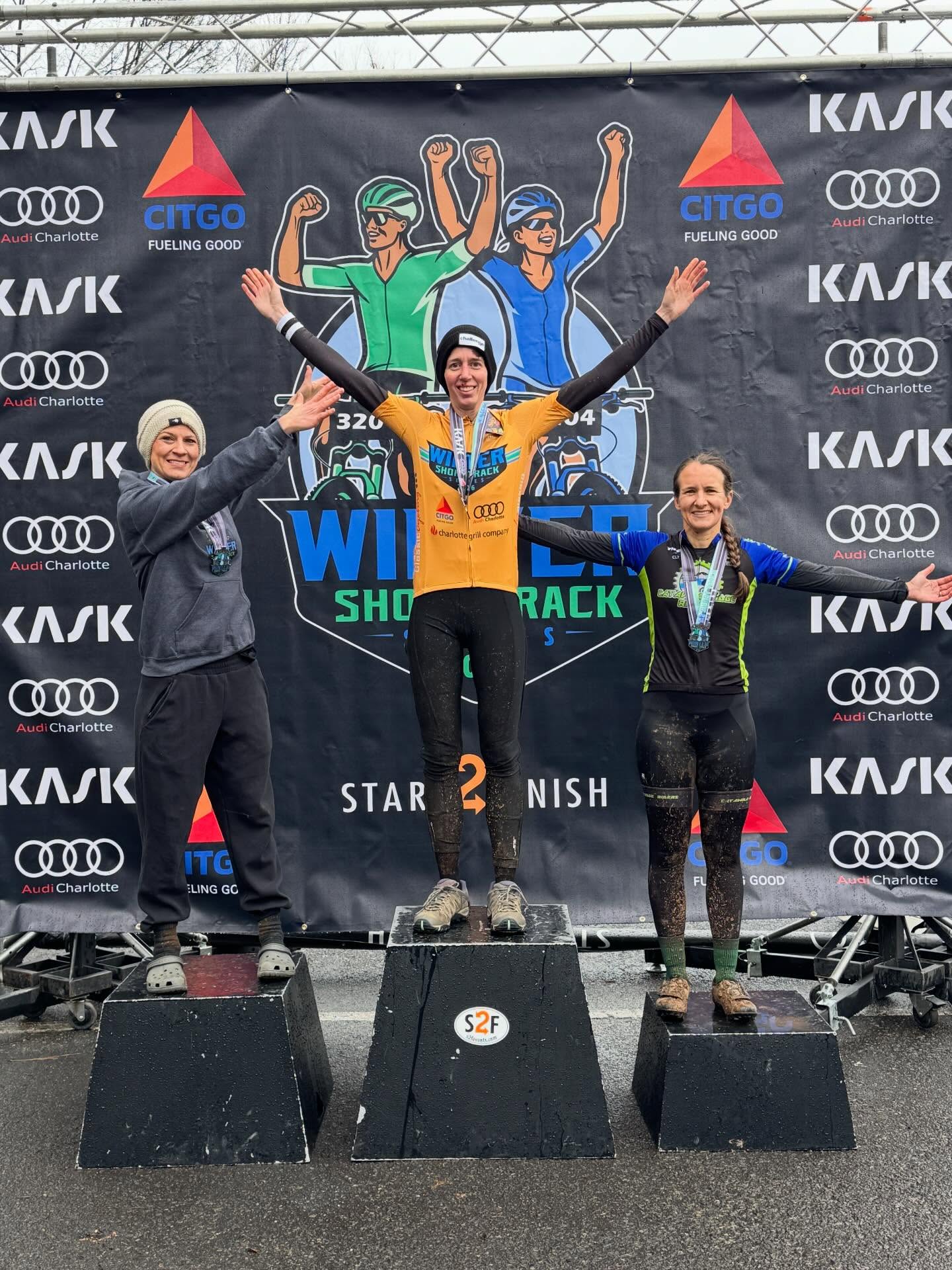 A little late but better than never. Had some clean up to do after this one! Race number 1 for the @s2fcharlotte Winter Short Track is in the books. It was a true winter short track series race. The Excite Bikes shop team showed up for a true old and wet mudder of an event. Marie took a hard earned second place in the women’s master’s category. She then followed up that performance racing against the guys, including Jason, in the single speed category. Not to be outdone, Jadon raced beginner men and then Clydesdale. Payton raced Junior’s in the cold rain that fell hard during that race and the never creasing mud. We were busy getting some of the machines cleaned up and in good working order after this one. So proud of our little team and all their tenacity and hard work. Looking forward to the next race and hoping for better conditions!!