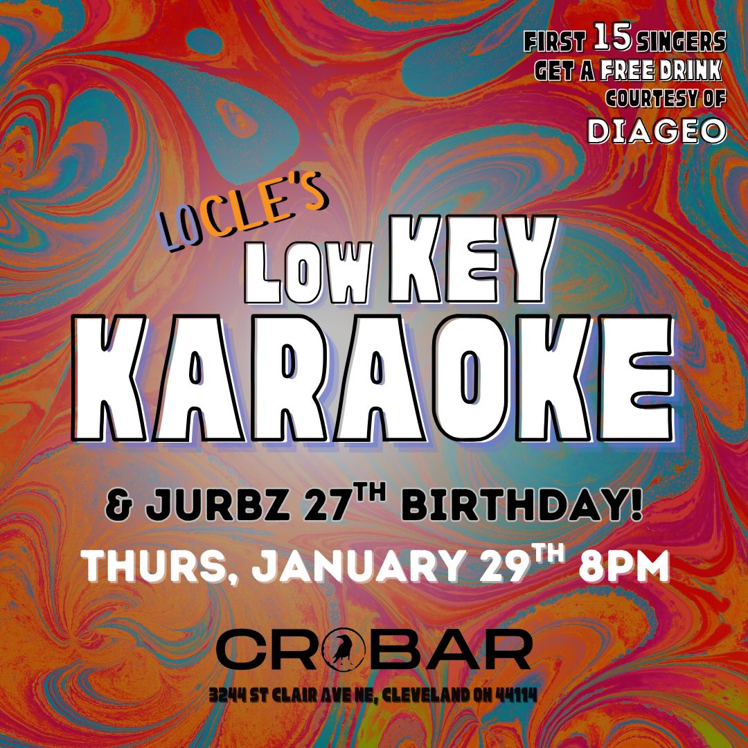 ✨THIS THURSDAY ✨
Kicking off the first karaoke in 2026 this Thursday at @crobar1921 ! It’s also @jurbzzz ‘s birthday 🎂and her birthday wish is a simple one. Come THRU and sing your hearts out with her and @hilairdious .
We’ll see you Thursday!🫶
#crobar #cleveland #cle #karaoke #loclegrown