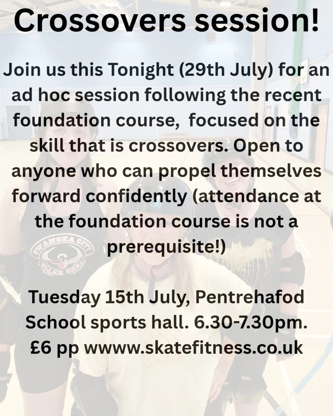 Www.skatefitness.co.uk to book your slot 😁