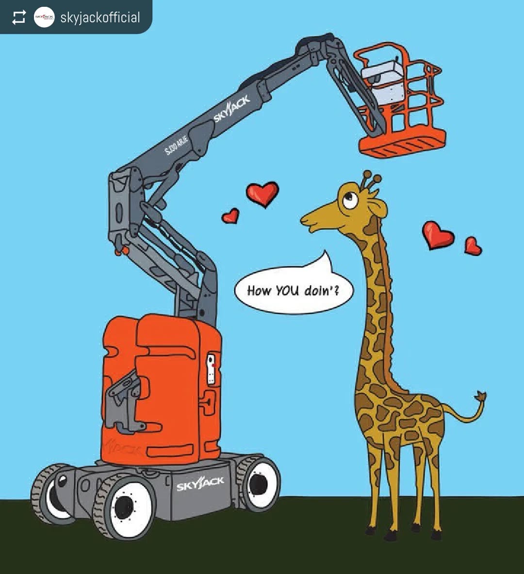 @skyjackofficial #repost
----------------------------------------
All you need is love...and a reliable lift. Happy Valentine's Day! đ