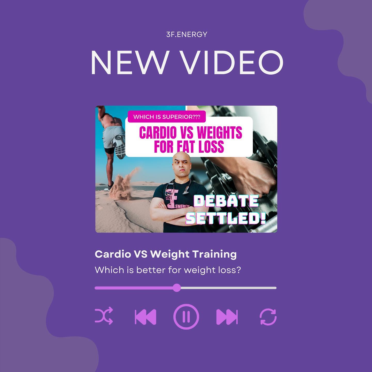 Cardio or weight training? Which is the best exercise modality for fat loss?
The answer may not be as simple as you think!
The doc settles yet another debate so YOU can achieve the fat loss results you deserve! Video link in bio!
#flowfysiquefactory #3fenergy #newyoutubevideo