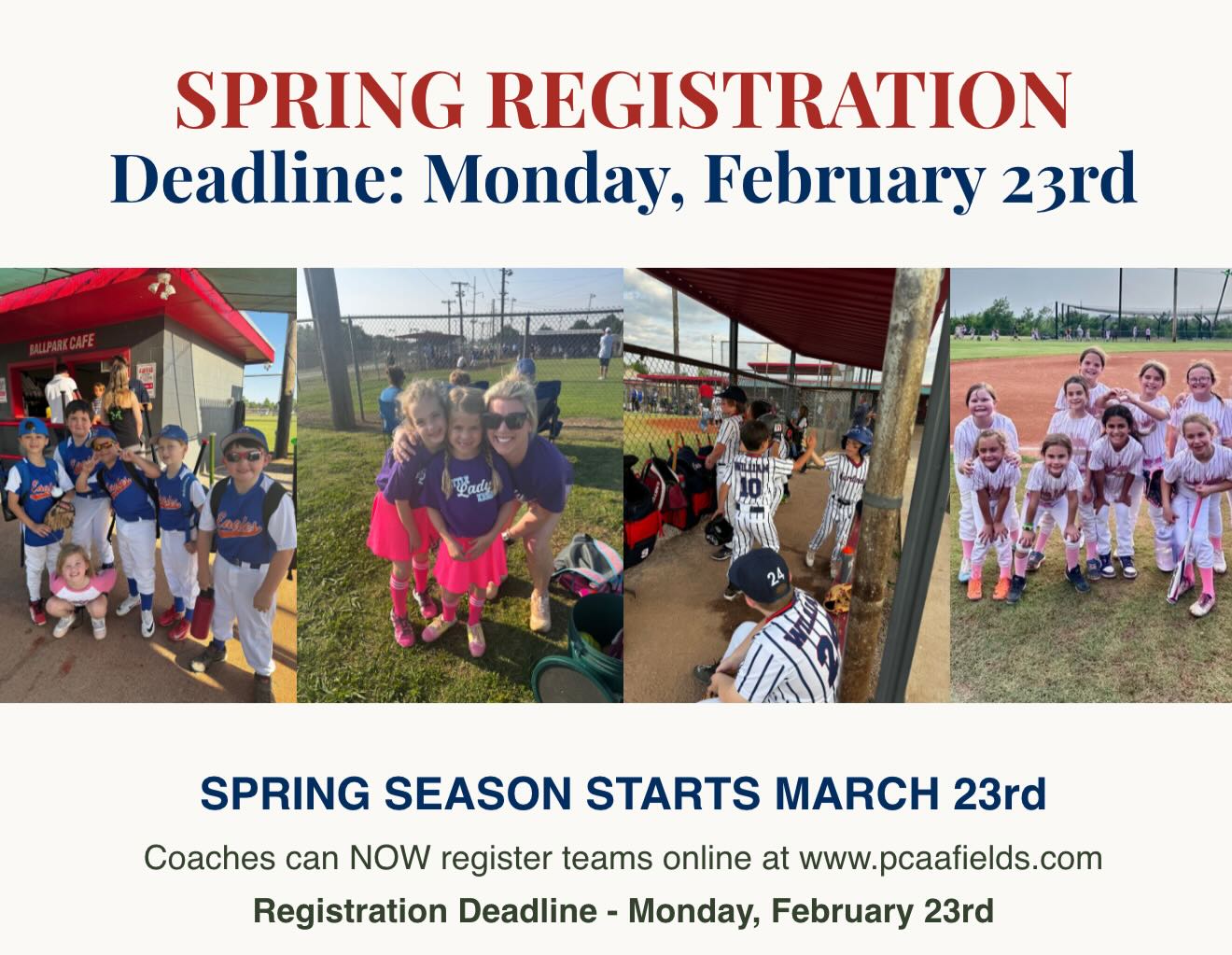 Sign up now⚾️🥎!!!