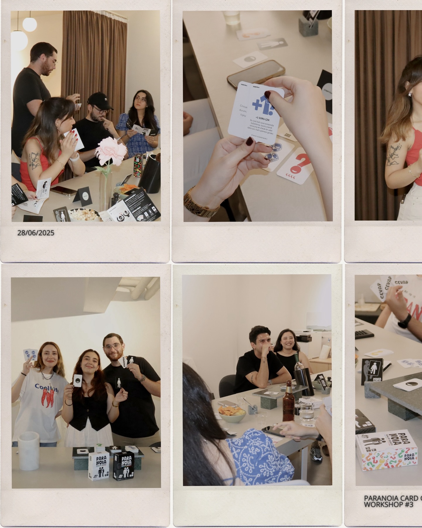 Kart oyunu, yeni insanlar, Paranoia.🌶️💬
Oyunu denemek ve katılmak için şimdi kayıt ol, gelecek workshop’lardan ilk sen haberdar ol.
#paranoia #cardgame #workshop