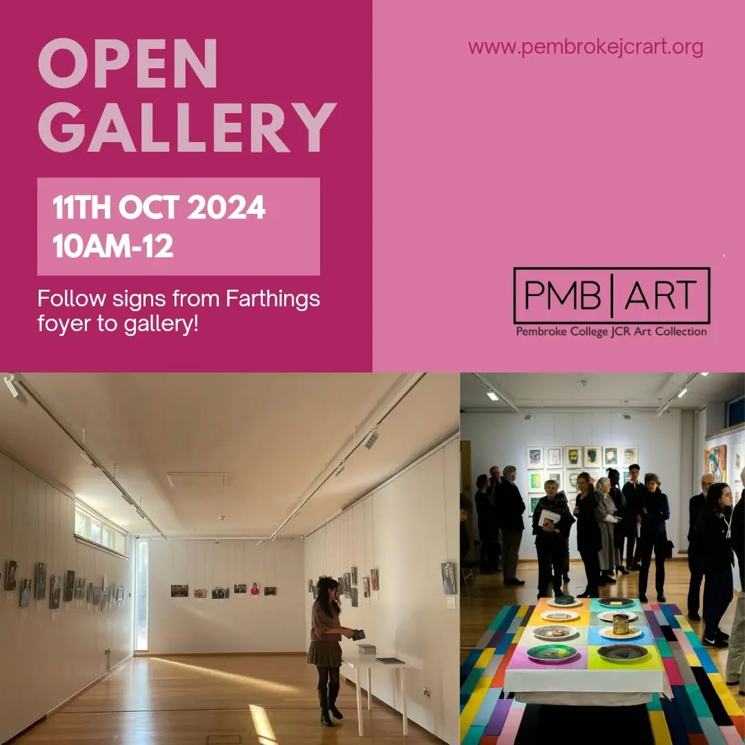 Come along to the gallery this Friday for a chance to see the Pembroke 400 Characters exhibition!
400 Characters showcases "the unique experiences of those members who have made up this community in times past and today".
Open 10-12 for all members of college, but Freshers are particularly encouraged to visit the gallery for the first time!