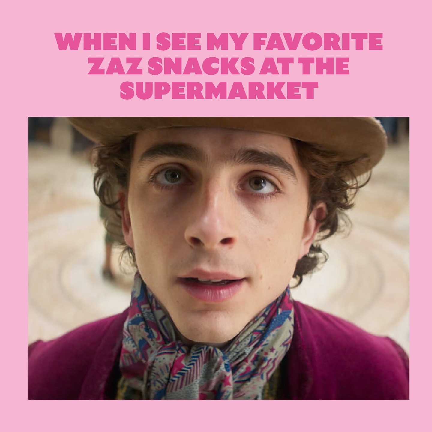 Caught sight of my favorite ZAZ snacks at the supermarket and instantly transformed into the Willy Wonka of my snack haven! 🍫✨
#ZAZSnacks #ZAZMoments #NoGuiltCrunch #WillyWonka