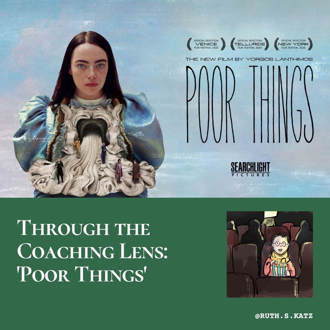 Holding nuanced and complex thoughts and feelings is often a challenge. People seek validation externally as the discomfort of "not knowing" becomes too hard to bear. At a time when information is a few clicks away, attentions spans shrinking and gratification harder to resist, we have to choose. This creates polarisation and a tendency to see the world in black or white. Our ability to hold complexity and nuance is therefore reduced.
Things are hardly ever black or white. They are always more complex and nuanced than that. And I believe that we need to practice and re-learn "not knowing", to have a more compassionate response to this world we live in.
This is what I felt the film Poor Things made me do to some extent.
Poor Things has had a big success in awards season, including best actress Oscar, Golden Globe and BAFTA to Emma Stone, and further awards to special effects, costume design and production design among others. The film also enjoyed an enthusiastic critical response. It was called a "Virtuoso comic epic" by the Guardian's Peter Bradshaw, and "visually sumptuous and gleefully clever" by Manohla Dargis of the NYT. In this article I share my thoughts about this film which I found cinematically intriguing, but thematically confusing.
You can read my full blog post through the link in my bio.
Feel free to share and I'd love to hear your thoughts.
Ruth
Illustration by @fridels
#poorthings #oscars #filmreview #notknowing #polarization #selfwork #coaching #lifecoaching #businesscoaching #emmastone #yorgoslanthimos #markruffalo #willemdafoe