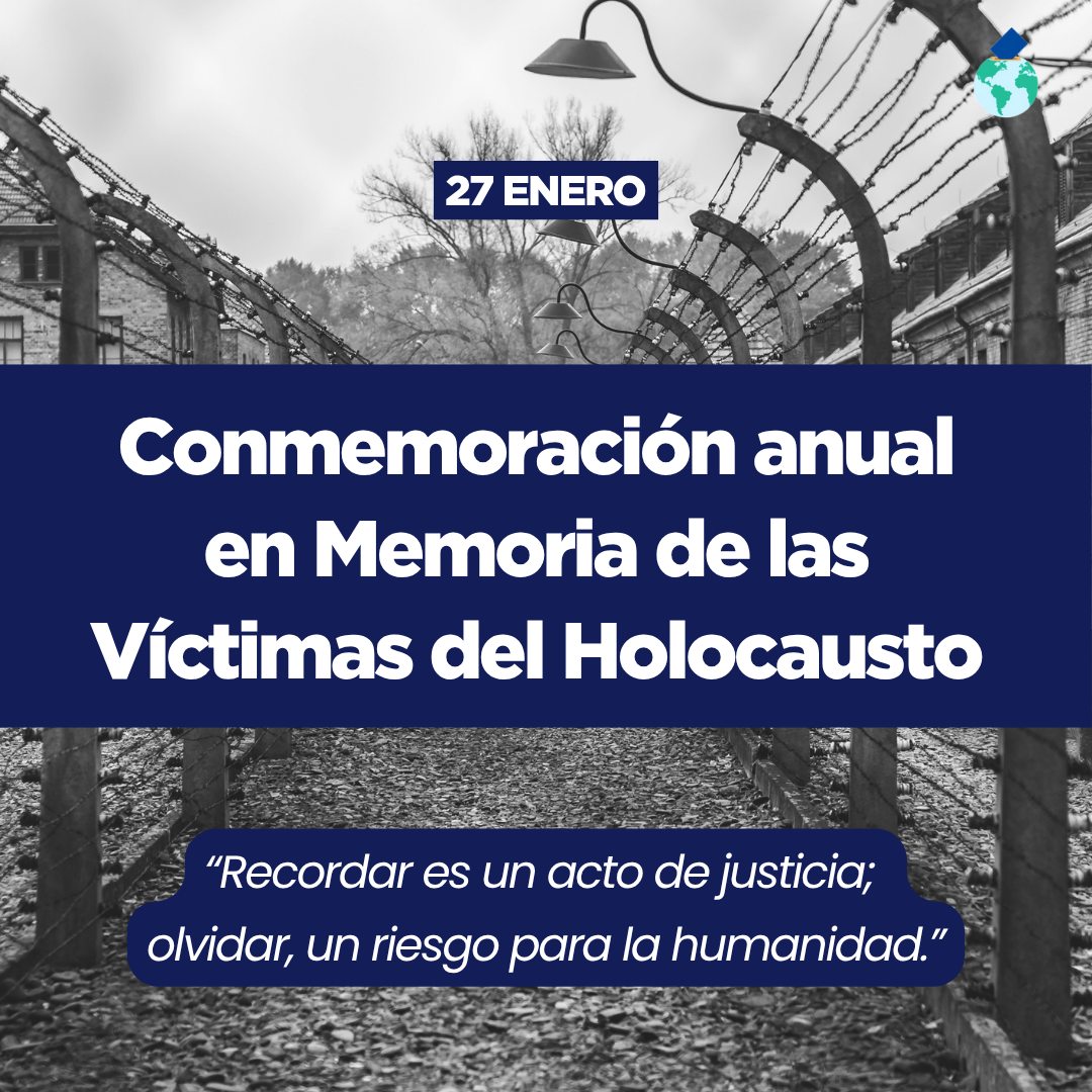 🕯️✡️ Hoy conmemoramos a las víctimas del Holocausto, recordando a los millones de personas que fueron perseguidas y asesinadas por el odio, el antisemitismo y la intolerancia. Su memoria nos convoca a rechazar toda forma de discriminación y violencia, y a trabajar por un mundo en el que la dignidad y los derechos humanos sean respetados para todas las personas.
#Holocausto #Memoria #NuncaMás #WeRemember #DemocraciaGlobal