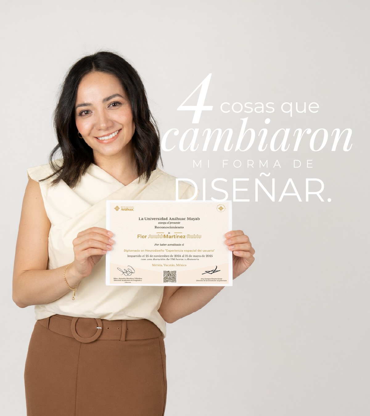 🫶🏼 Este 2025 me dejó muchos aprendizajes,
pero uno de los más importantes - y que no les había contado - fue estudiar Neurodiseño.
Un diplomado donde no solo aprendí sobre la ciencia del cerebro, sino también fenomenología:
es decir, cómo las personas viven, sienten y experimentan un espacio desde el cuerpo y la emoción, no solo desde la forma.
Y es que el diseño de interiores no se trata solo de diseñar cosas bonitas, se trata de entender qué le pasa a una persona cuando entra a un lugar.
Por eso hoy diseño con más intención y menos desde la la estética.
Aquí te comparto 4 cosas que tomo en cuenta al diseñar 🧠 @anahuacmayab
#disenodeinteriores #neurodiseño #neuroarchitecture