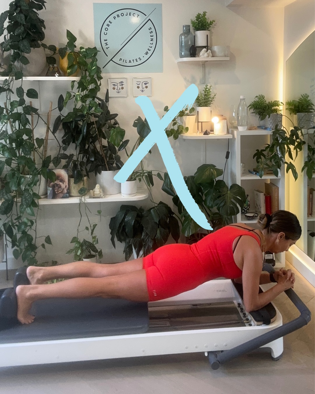 Here we have two very common areas where form is often compromised when planking- both of these exemplify a weak core, core fatigue or an inability to find correct alignment and effective engagement when trying to make a plank shape.
It can be challenging to find a plank with a flat back or neutral spine- in fact...its super common to either arch the tailbone up in a pike like shape, OR dump into or sag into the lower back.
Holding a plank incorrectly can strain the shoulders and lower back and reduce the core strength building benefits of the exercise. To work towards a stronger plank, start on the mat on your knees in a half plank shape with shorter holds. Focus on tightening and lifting the belly without compromising the shape of your pelvis or spine- think of your ribs and hips drawing closer together. Keep the shoulders stacked over the wrists, and then when feeling stronger in the core, with no lower back discomfort or shoulder pain, you can move to planks on your toes. Progress by adding resistance via the reformer- gradually increase your time as your core becomes stronger. Consistency and control are key!!