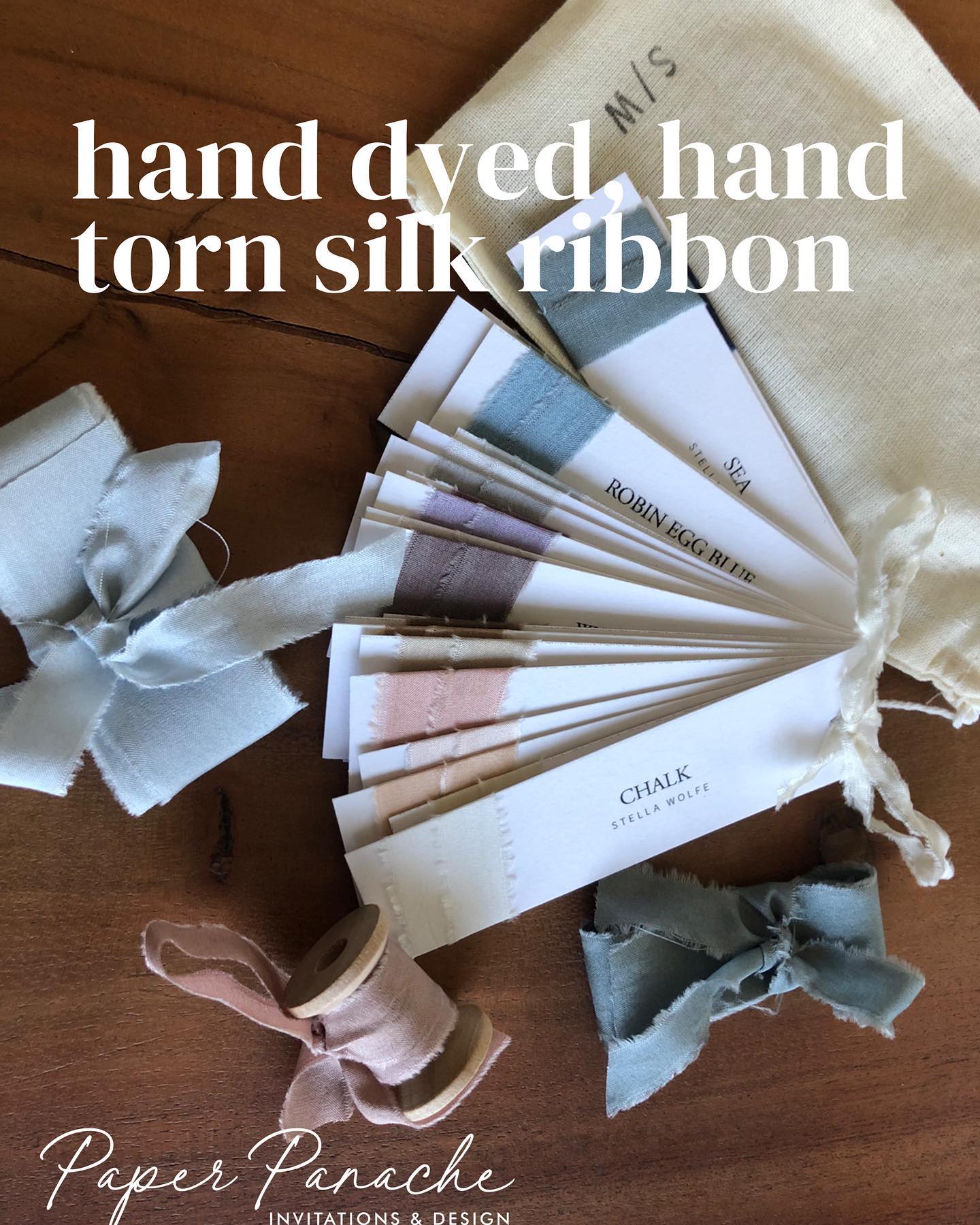 So excited to carry this stunning collection of ribbon from Stella Wolfe! #stunning #ribbonenvy #stellawolferibbon #panacheinvitations #yycstationery