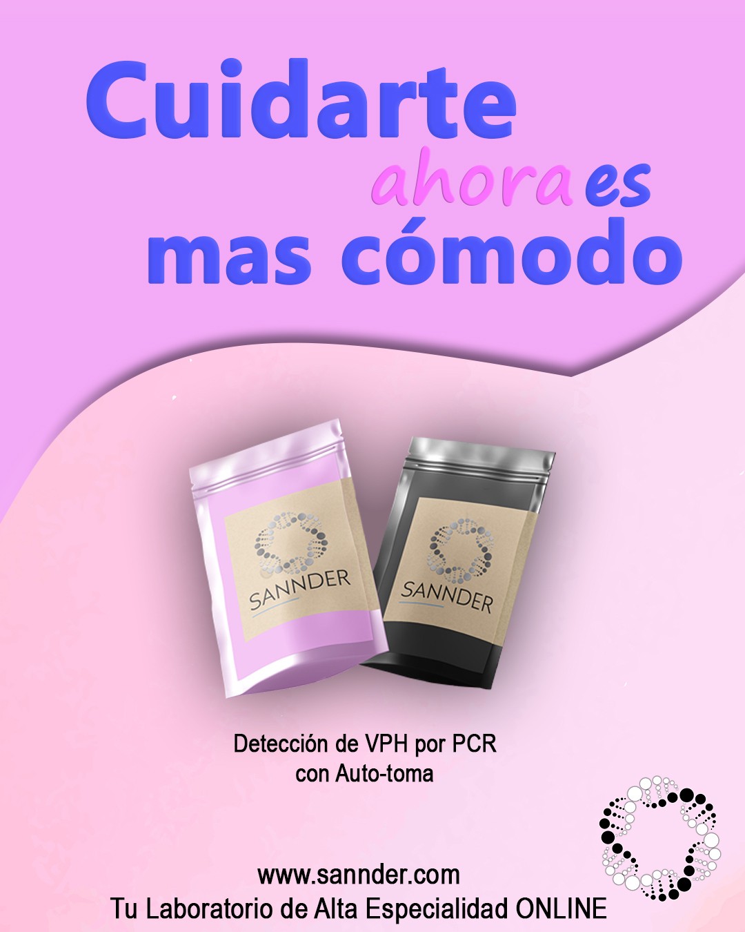 La prevencion contra el Cancer Cervicouterino nunca habia sido tan facil y comoda!!
- Tu mism@ tomas la muestra
- Sin dolor, sin aparatos
- PCR - La tecnica mas avanzada
- Prueba actualmente recomendada por la OMS
#1 Laboratorio privado de biologia molecular en Mexico
#cancercervicouterino #cuidate #checate #PCR #VPH #Papanicolaou #Sannder #veritefem #prevencion