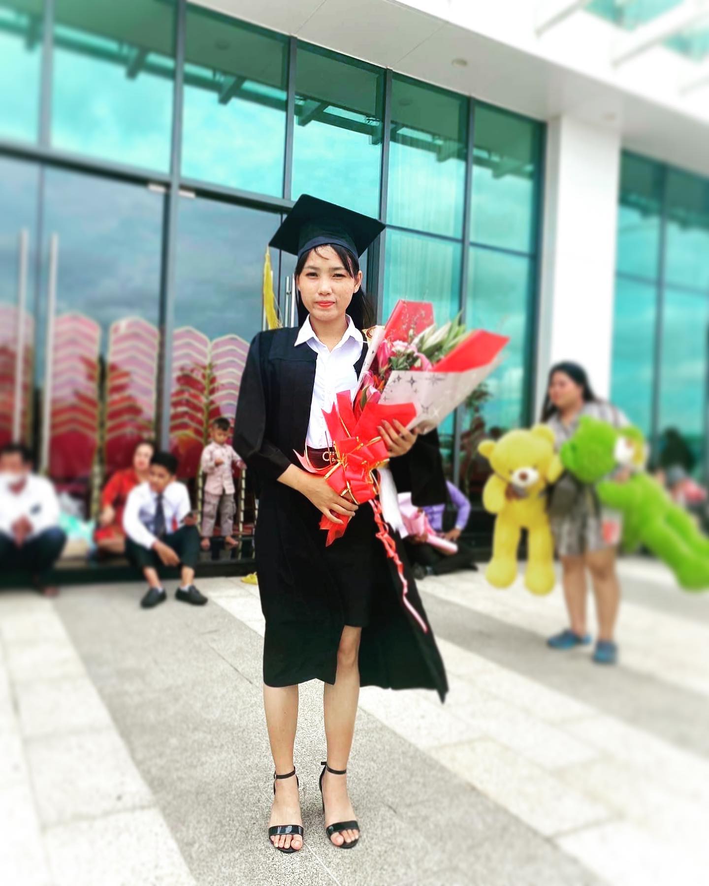 Congratulation to Zamei, who obtained her bachelor's degree in hospitality management and tourism.
This autumn we celebrated the graduation of our first three ladies to benefited from our university’s scholarship.
This young woman has one of Sreyka Smile’s the most inspiring stories, proving nothing is impossible! After a medical issue which left her paraplegic, she forced her to drop out of high school for two year. After numerous surgeries, she recovered, and re-educated herself to walk. We encouraged her to continue her educational journey. I was not easy, not easy but she finished garde 12, did well on the national high school exams, so we helped her attend university. Academia accomplished Zamei, she showed much interest in the new learned knowledge and she has made many new friends.
We are very proud she graduated. Her journey, her will, and her determination is a lesson for all.
Sreyka Smile is currently committed to assist 12 university students to pursue their academic dreams.
Many thanks to our donors, Zamei could not have done this without your generosity.
