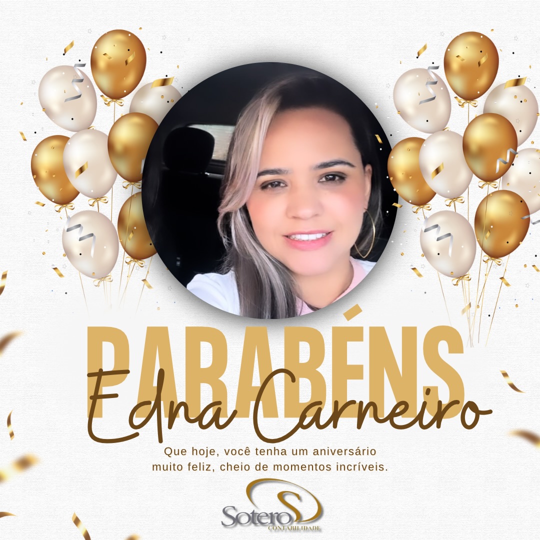 🎉 Felicitações à Presidente da Câmara de Manaíra/PB 🎉
A Sotero Contabilidade, em nome de sua diretora Janusa Sotero, parabeniza a Presidente da Câmara Municipal de Manaíra/PB pelo seu aniversário.
Desejamos um novo ano de vida repleto de saúde, sabedoria, realizações pessoais e êxito na condução dos trabalhos legislativos, sempre com compromisso, responsabilidade e dedicação ao interesse público.
Que este novo ciclo seja marcado por conquistas, equilíbrio e muitos motivos para celebrar.
✨ Parabéns! ✨